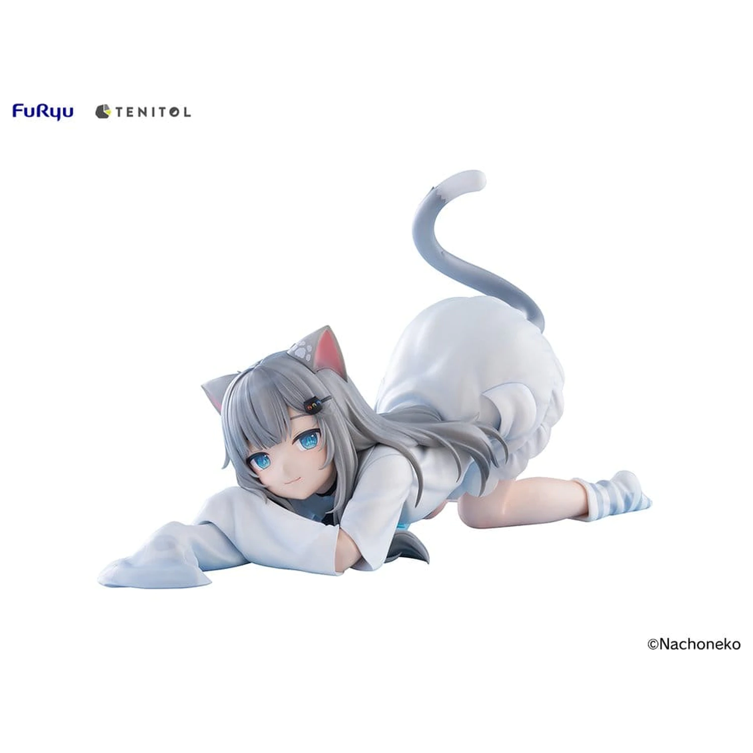 Virtual Youtuber Tenitol Big Noodle Stopper PVC Figure Nachoneko 18 cm fotografii produktu