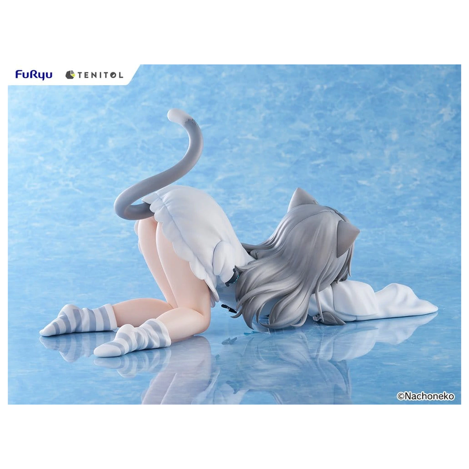 Virtual Youtuber Tenitol Big Noodle Stopper PVC Figure Nachoneko 18 cm fotografii produktu