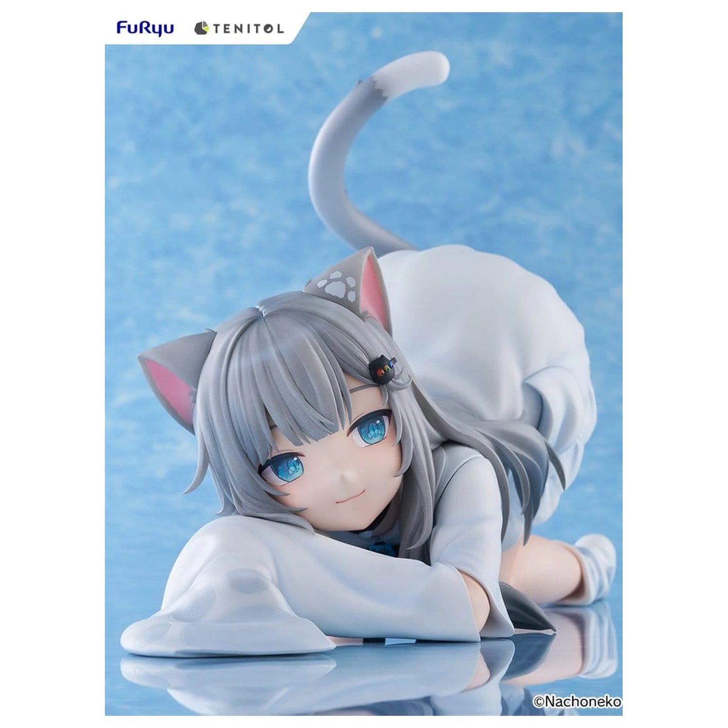 Virtual Youtuber Tenitol Big Noodle Stopper PVC Figure Nachoneko 18 cm fotografii produktu