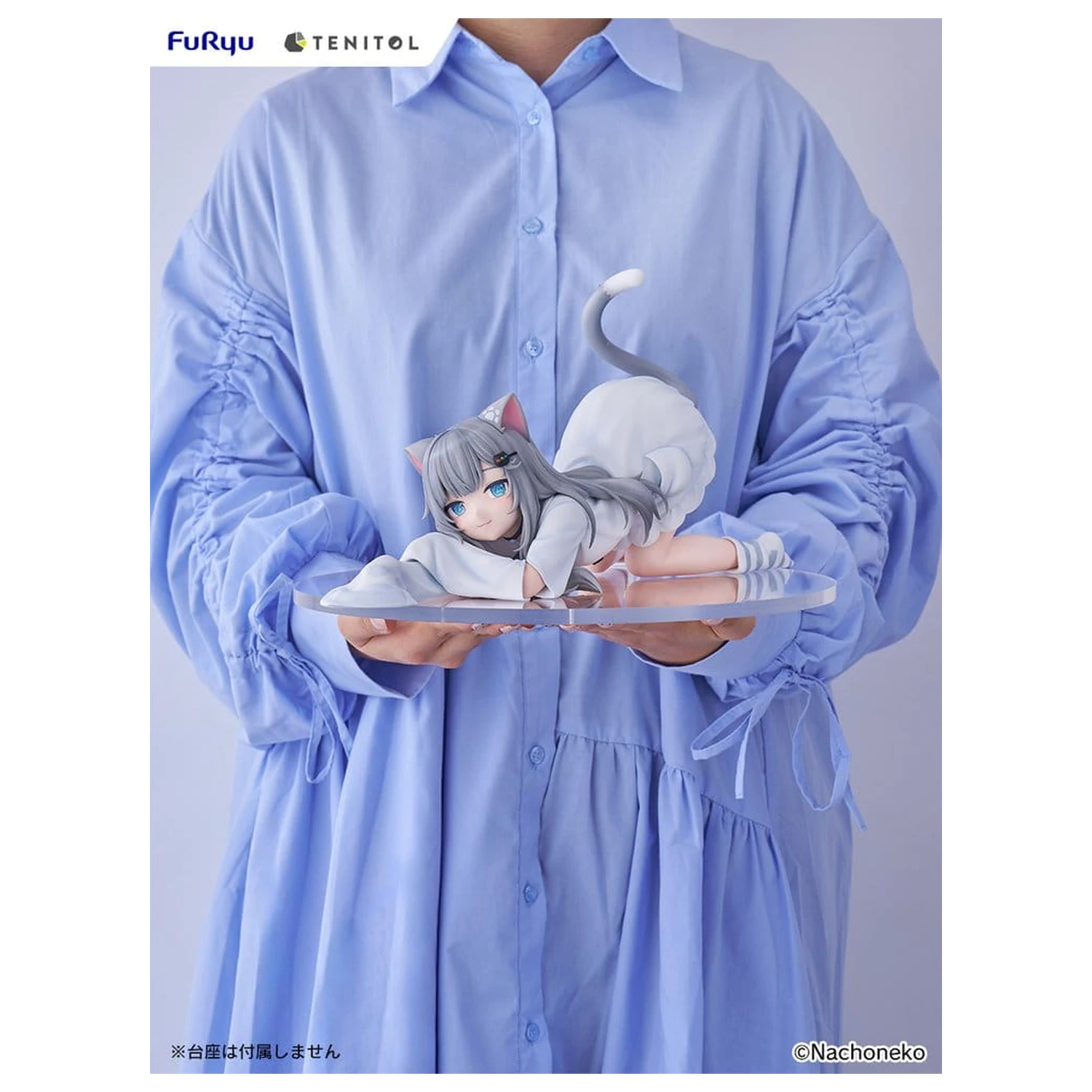 Virtual Youtuber Tenitol Big Noodle Stopper PVC Figure Nachoneko 18 cm fotografii produktu