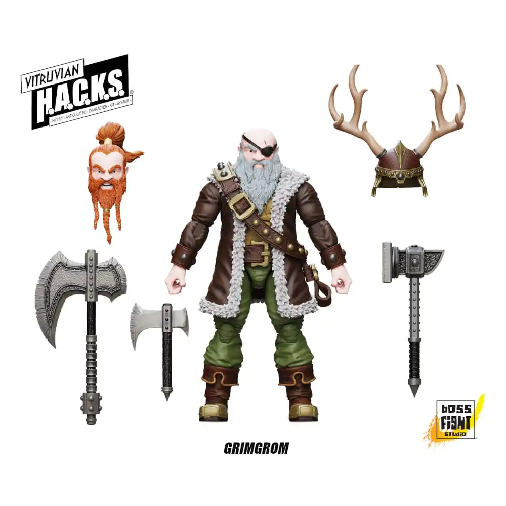 Vitruvian H.A.C.K.S. Akční figurka Trpasličí žoldák Grimgrom fotografii produktu