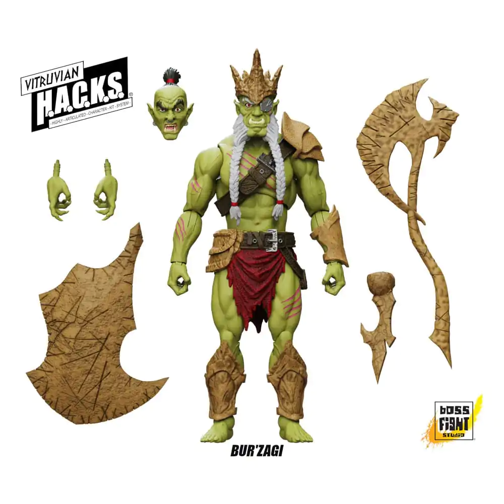 Akční figurka Vitruvian H.A.C.K.S. Mighty Orc Sovran Bur'Zagi fotografii produktu