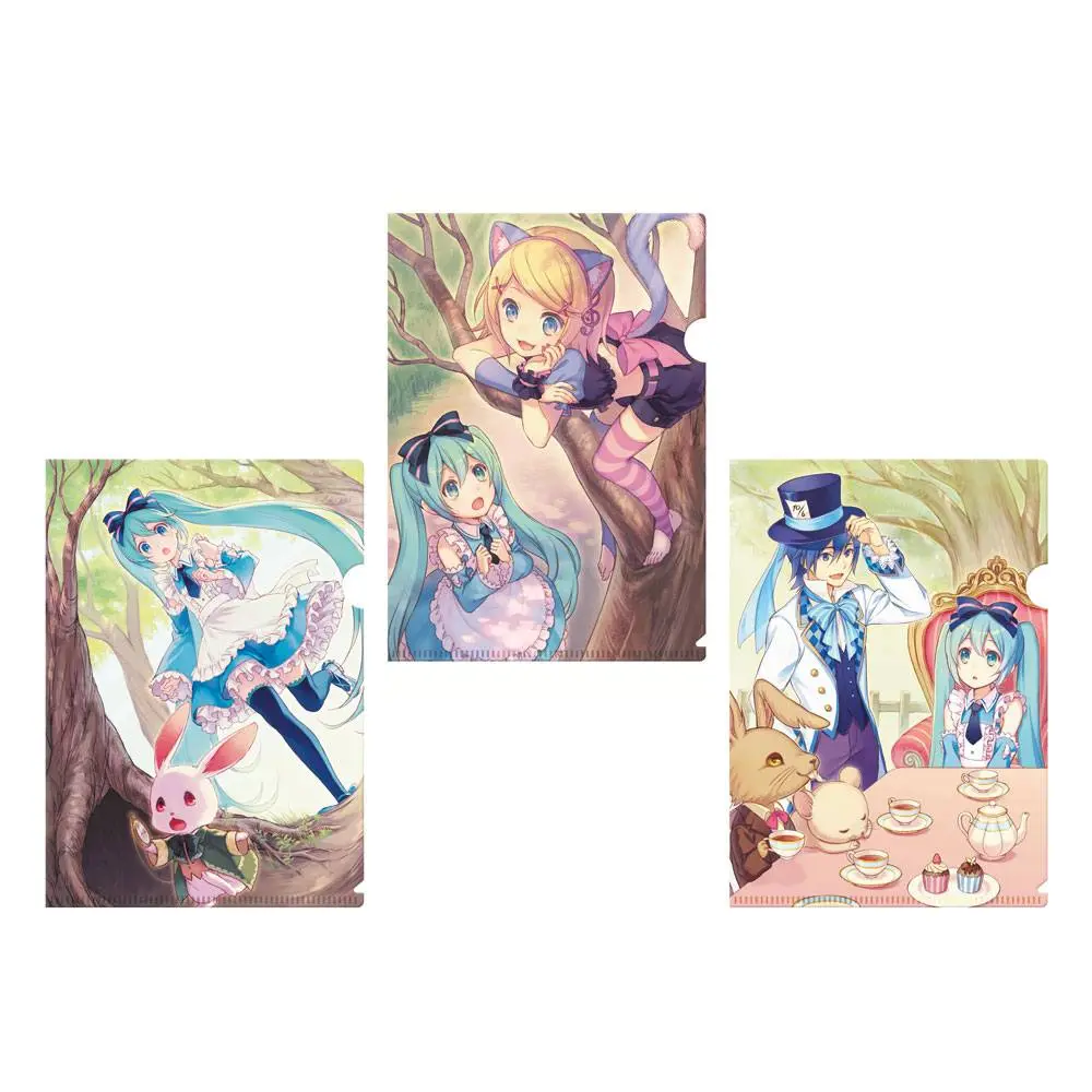 Vocaloid Clearfile 3-dílná sada postaviček fotografii produktu