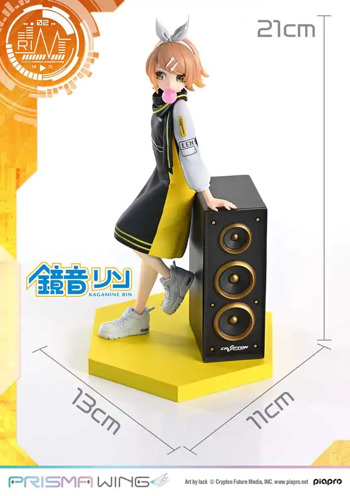 Vocaloid Piapro Characters Prisma Wing PVC Socha 1/7 Kagamine Rin (Art by lack) 21 cm fotografii produktu