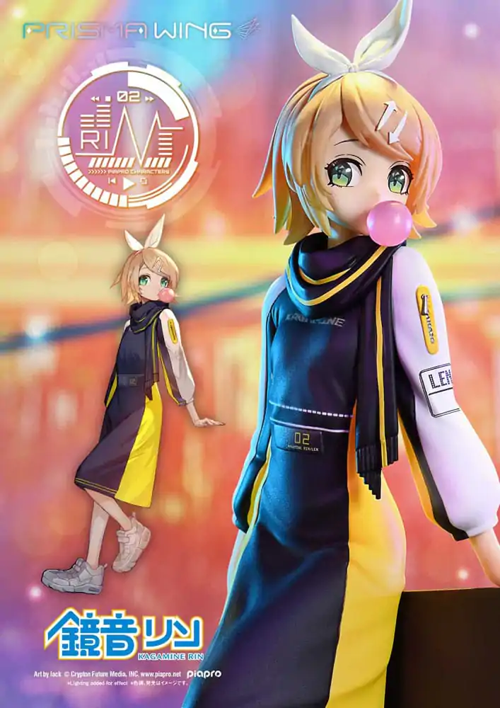 Vocaloid Piapro Characters Prisma Wing PVC Socha 1/7 Kagamine Rin (Art by lack) 21 cm fotografii produktu