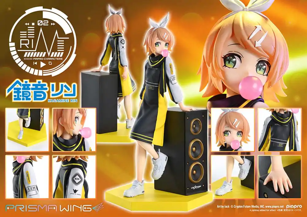 Vocaloid Piapro Characters Prisma Wing PVC Socha 1/7 Kagamine Rin (Art by lack) 21 cm fotografii produktu