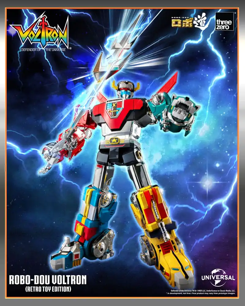 Voltron: Defender of the Universe Robo-Dou akční figurka Voltron Retro Toy Edition 27 cm fotografii produktu