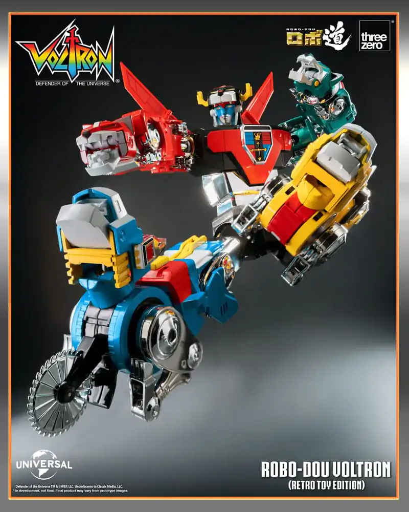 Voltron: Defender of the Universe Robo-Dou akční figurka Voltron Retro Toy Edition 27 cm fotografii produktu