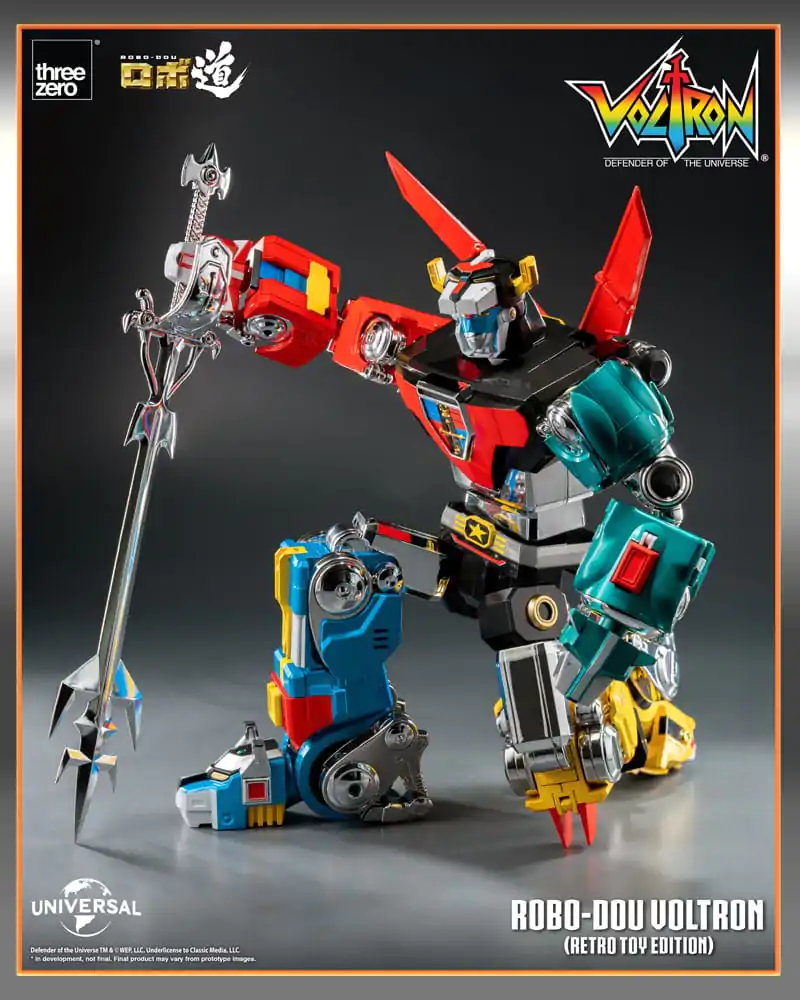 Voltron: Defender of the Universe Robo-Dou akční figurka Voltron Retro Toy Edition 27 cm fotografii produktu