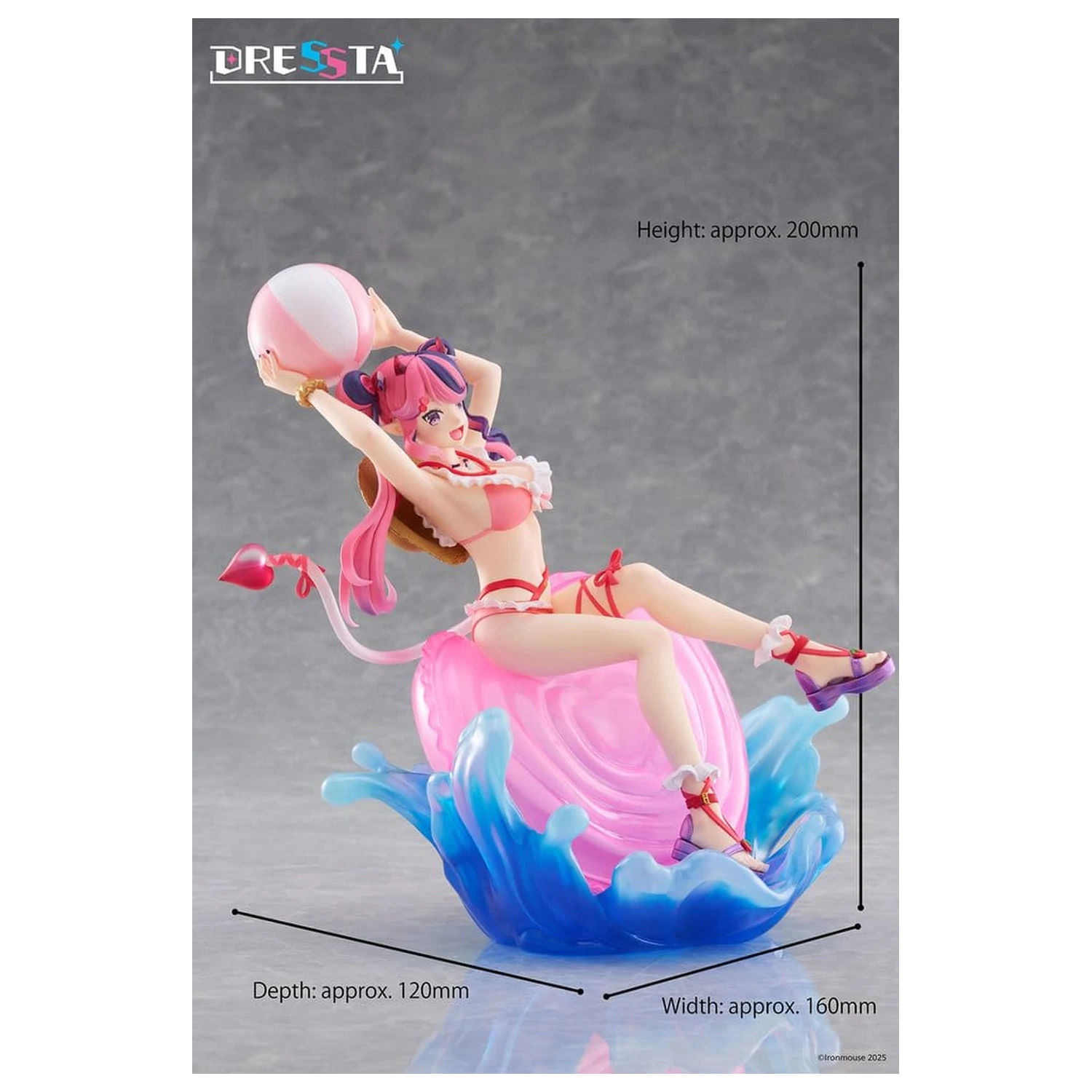 VTuber Dressta PVC Socha Ironmouse 20 cm fotografii produktu