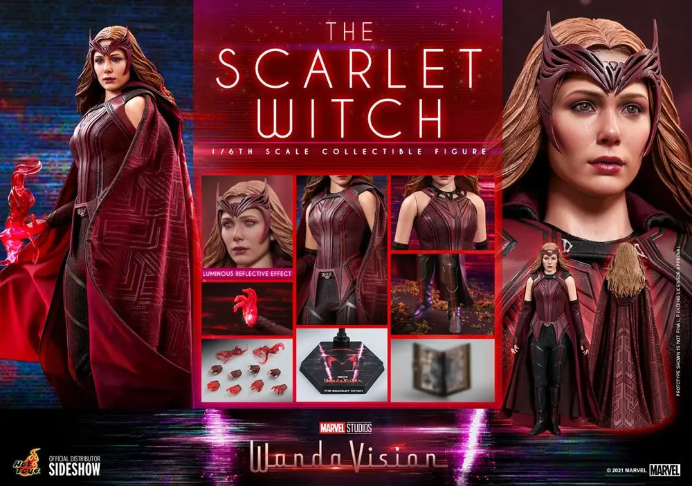 Akční figurka WandaVision 1/6 The Scarlet Witch 28 cm fotografii produktu