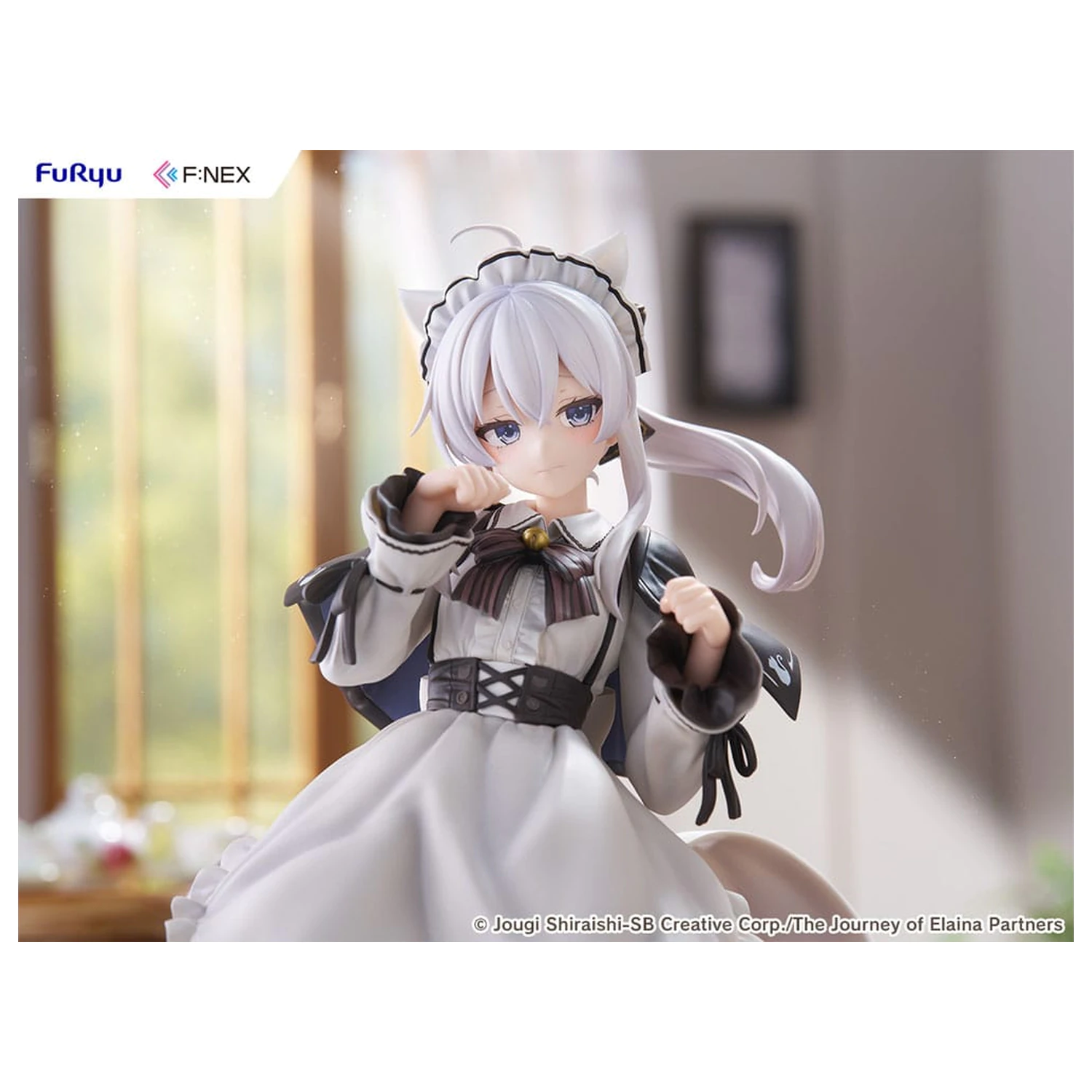 Wandering Witch: The Journey of Elaina F:NEX PVC Soška 1/7 Elaina Maid costume with cat ears Ver. 24 cm fotografii produktu