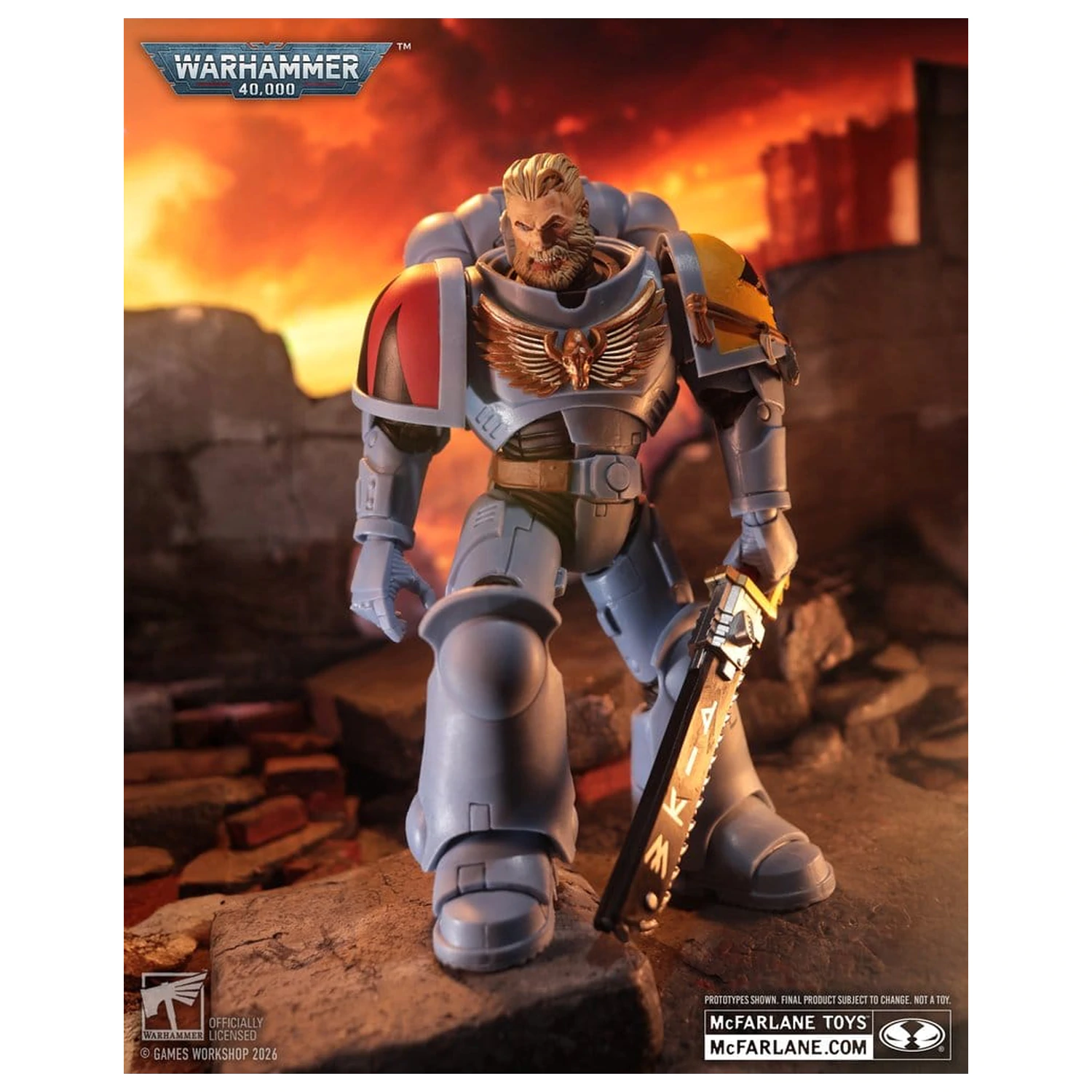 Warhammer 40,000 Akční figurka Grey Hunter (Space Wolves) 18 cm fotografii produktu