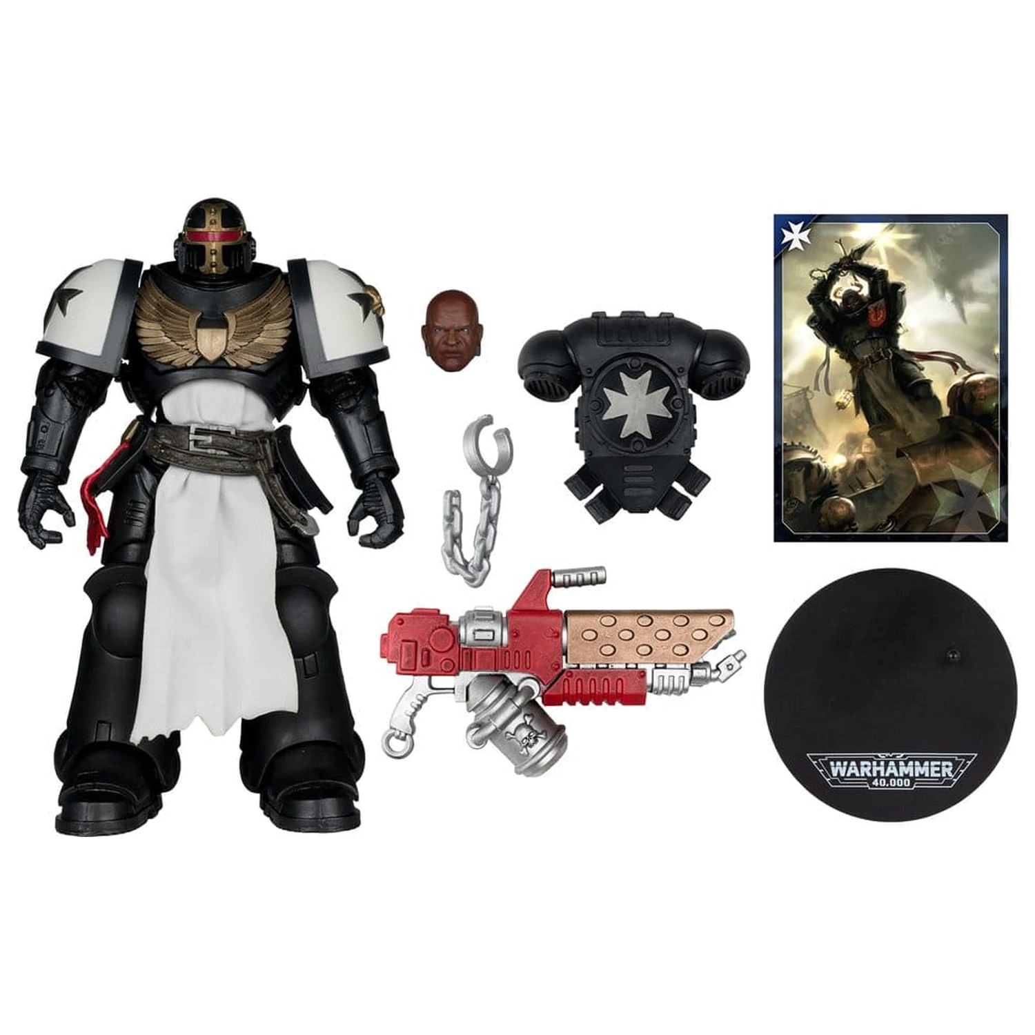 Warhammer 40,000 Action Figure Primaris Crusader (Black Templars) 18 cm fotografii produktu