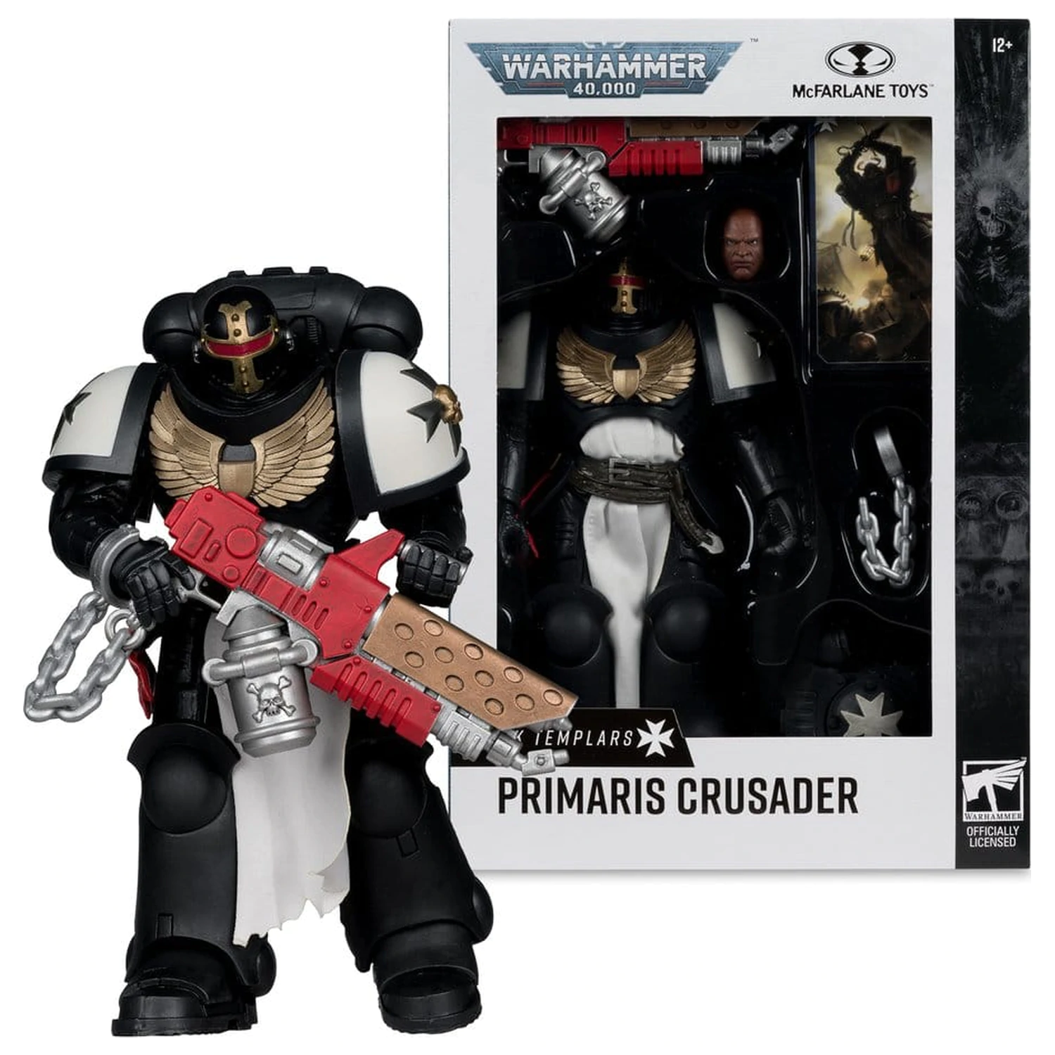 Warhammer 40,000 Action Figure Primaris Crusader (Black Templars) 18 cm fotografii produktu