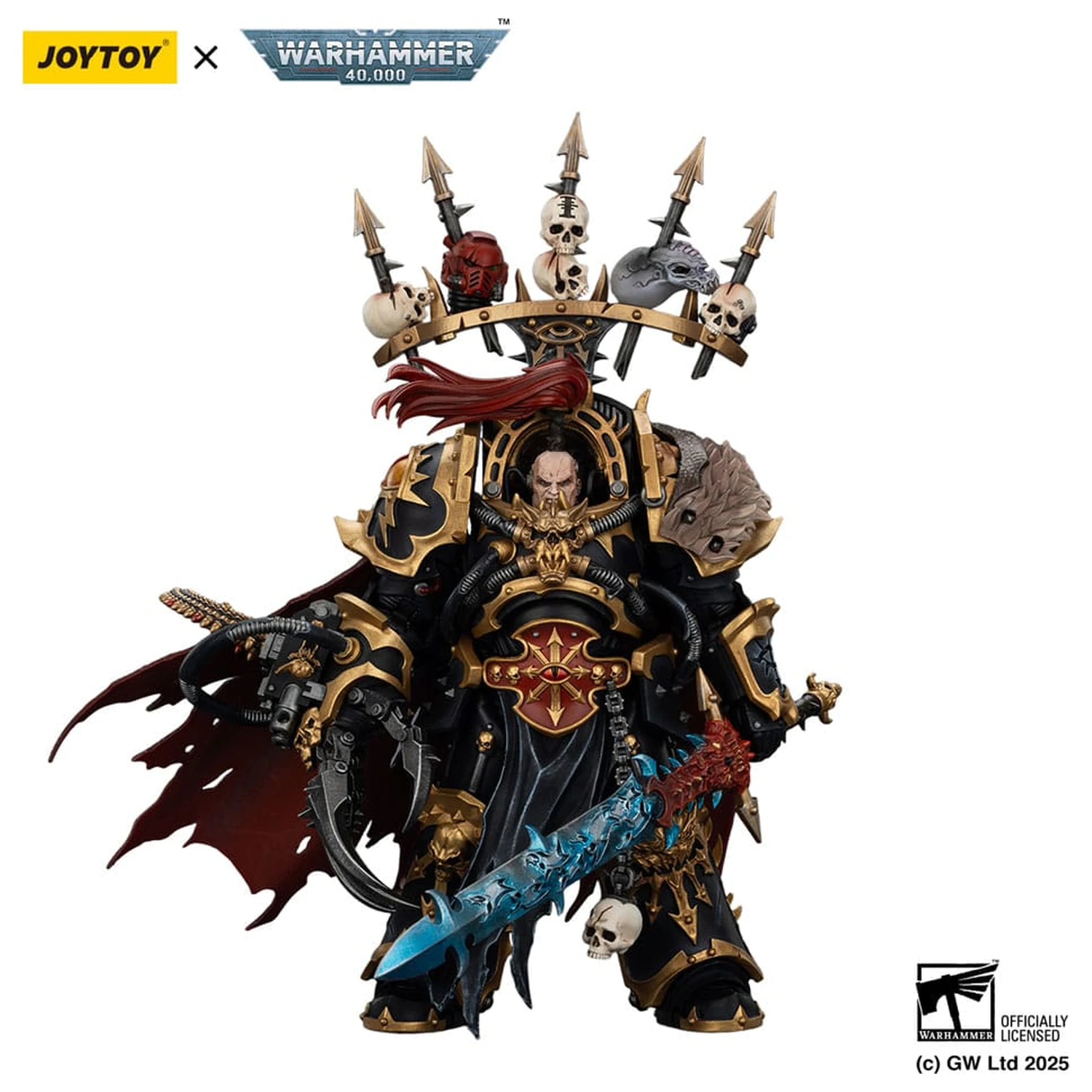 Warhammer 40,000 Akční figurka Black Legion Abaddon the Despoiler s Drach'nyen a The Talo 16 cm fotografii produktu