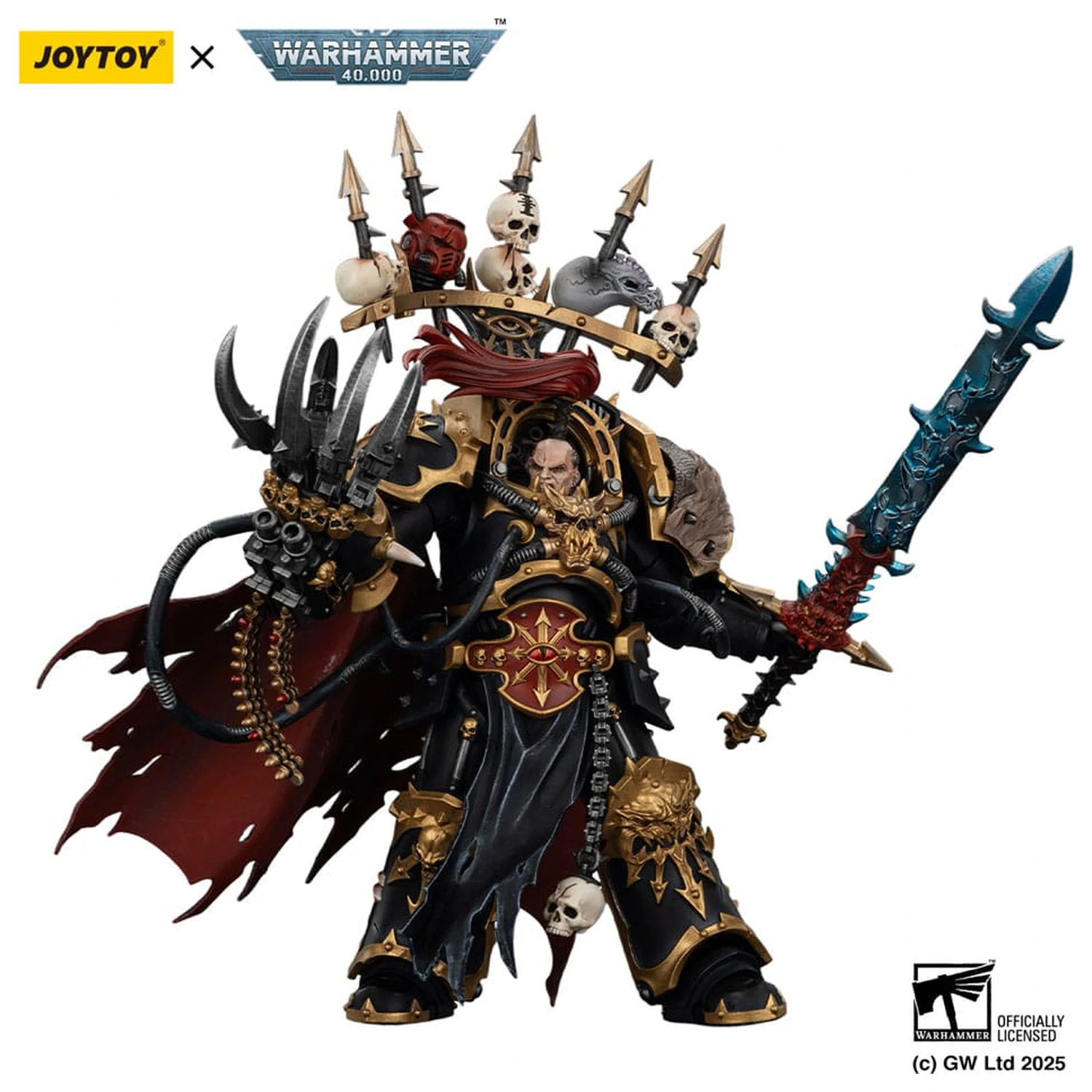 Warhammer 40,000 Akční figurka Black Legion Abaddon the Despoiler s Drach'nyen a The Talo 16 cm fotografii produktu