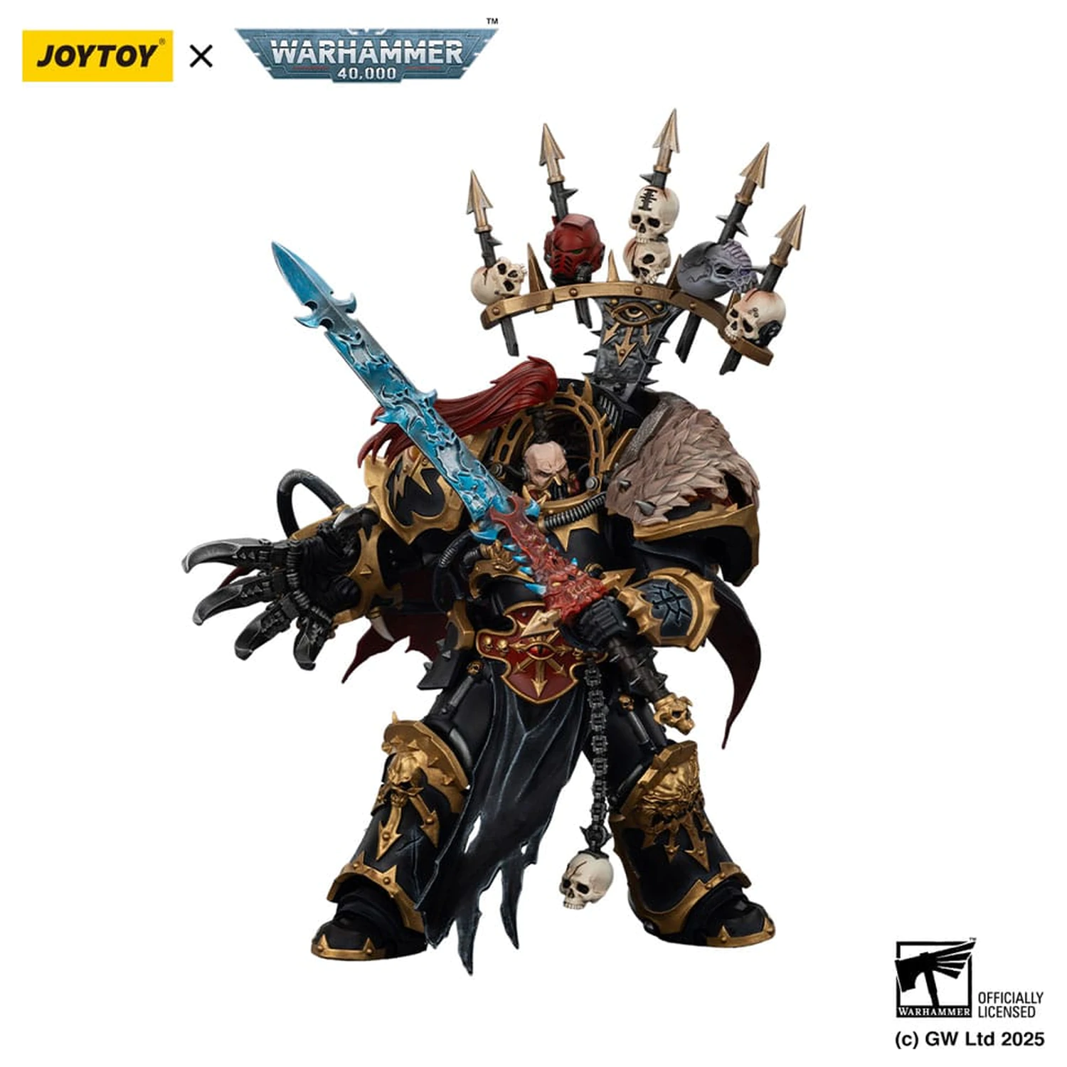 Warhammer 40,000 Akční figurka Black Legion Abaddon the Despoiler s Drach'nyen a The Talo 16 cm fotografii produktu