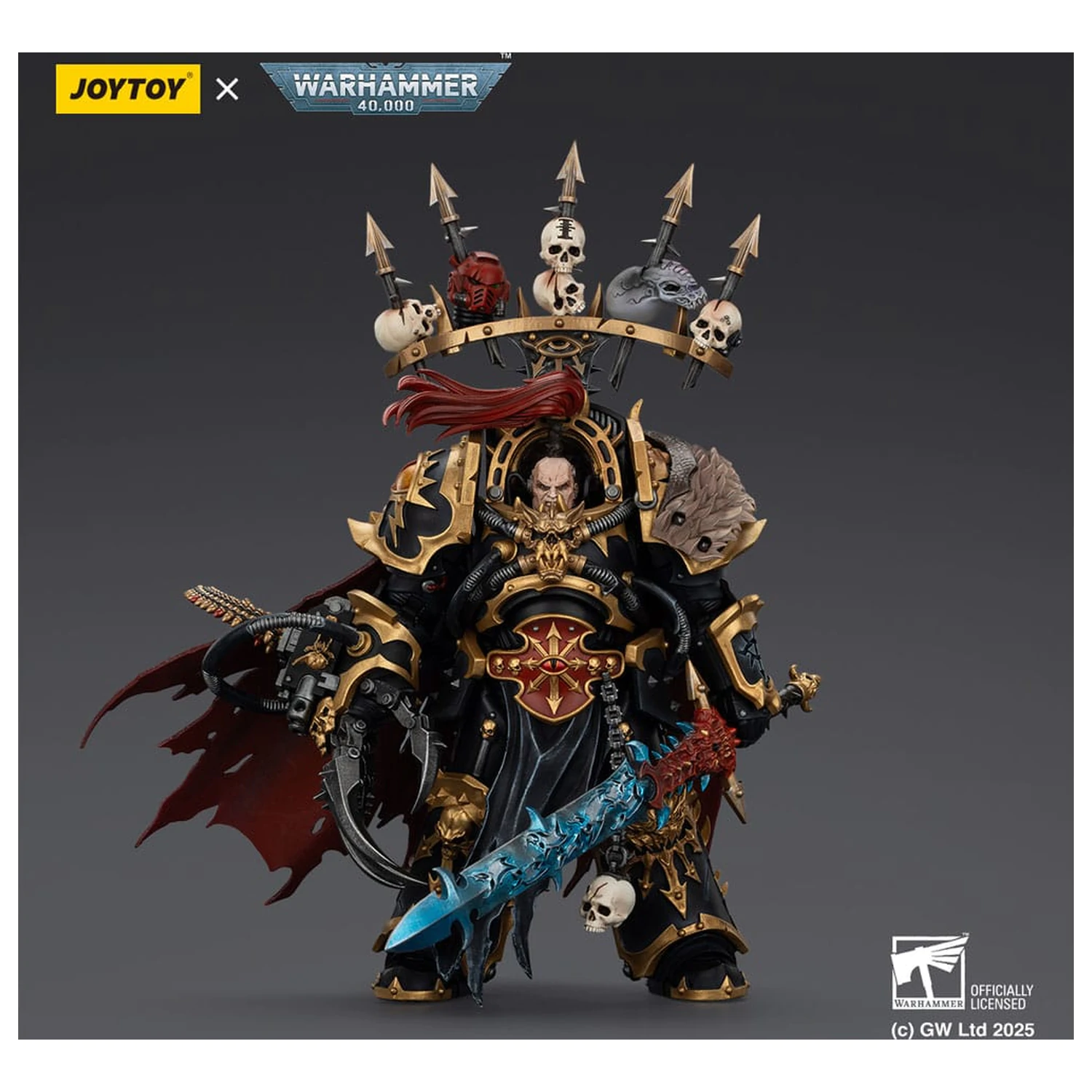Warhammer 40,000 Akční figurka Black Legion Abaddon the Despoiler s Drach'nyen a The Talo 16 cm fotografii produktu