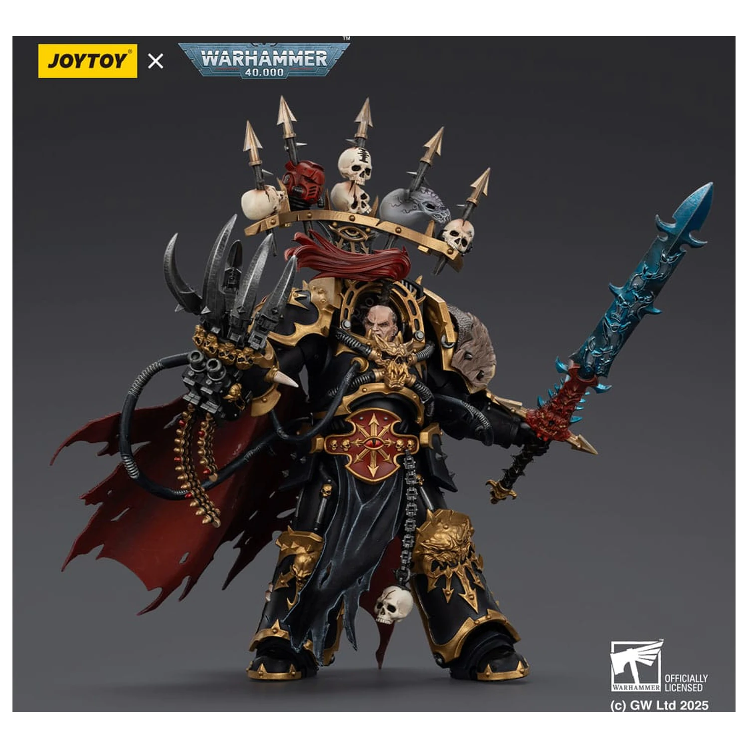 Warhammer 40,000 Akční figurka Black Legion Abaddon the Despoiler s Drach'nyen a The Talo 16 cm fotografii produktu