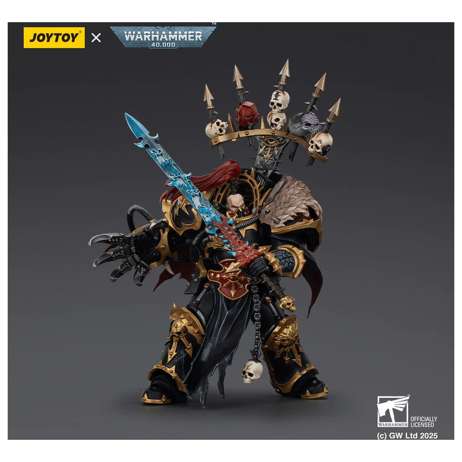Warhammer 40,000 Akční figurka Black Legion Abaddon the Despoiler s Drach'nyen a The Talo 16 cm fotografii produktu