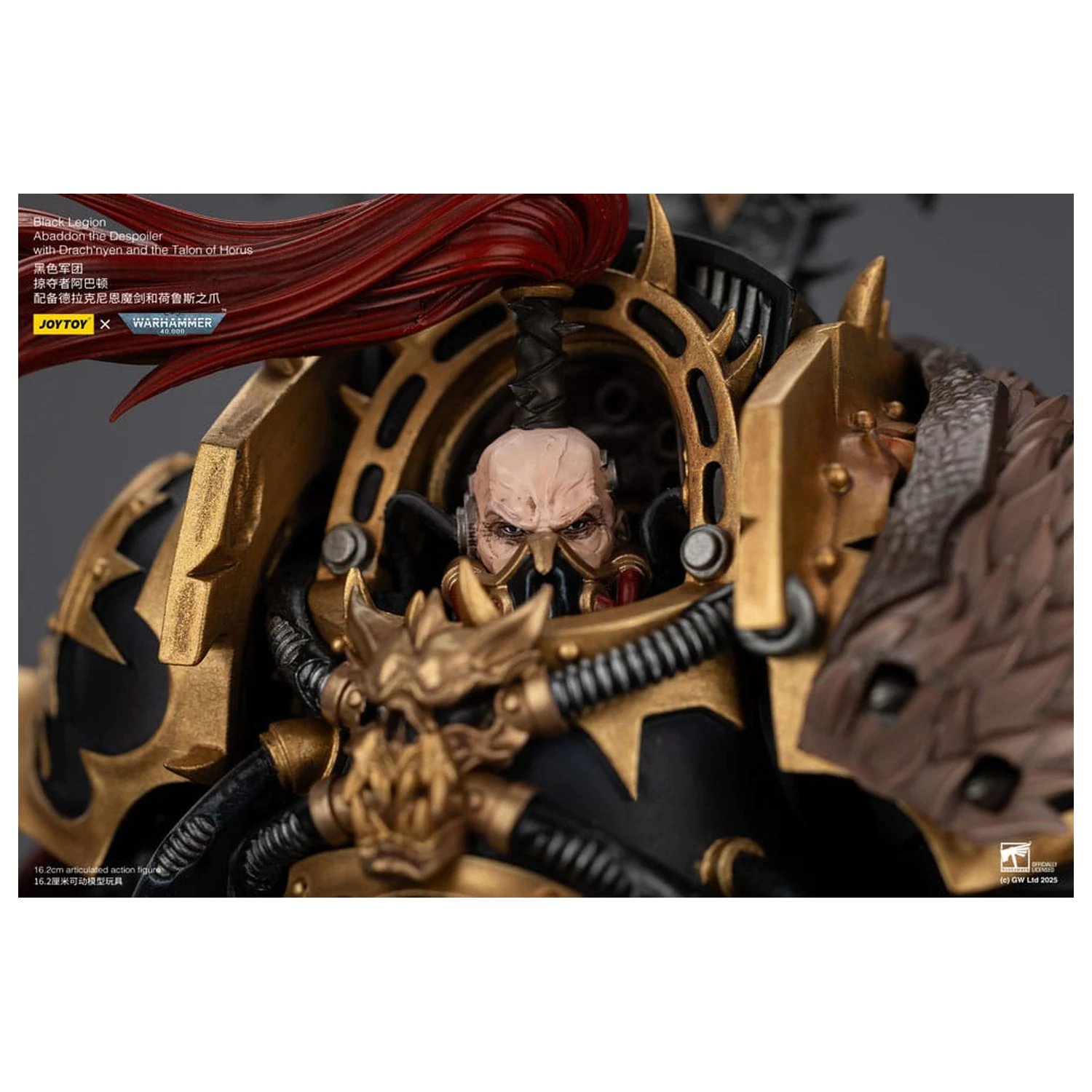 Warhammer 40,000 Akční figurka Black Legion Abaddon the Despoiler s Drach'nyen a The Talo 16 cm fotografii produktu