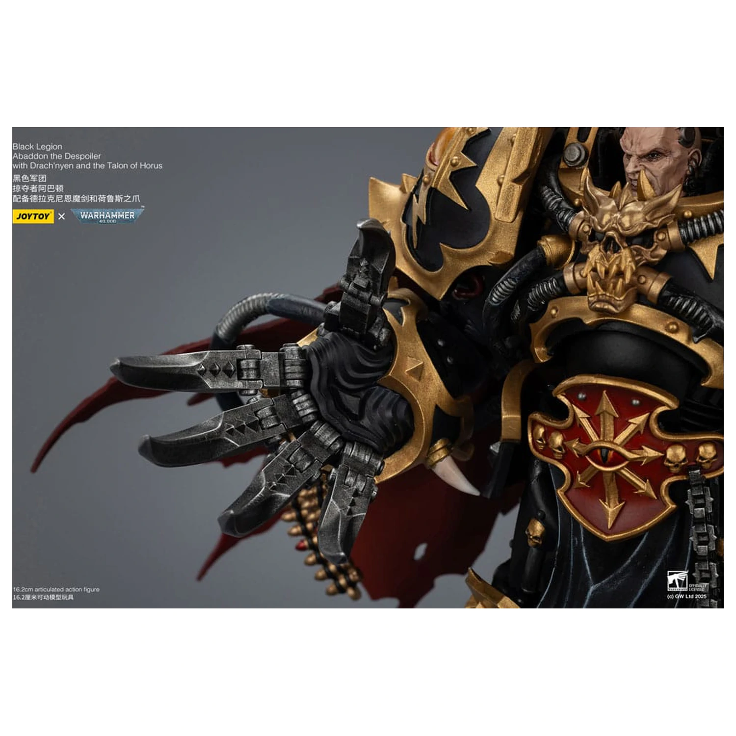 Warhammer 40,000 Akční figurka Black Legion Abaddon the Despoiler s Drach'nyen a The Talo 16 cm fotografii produktu