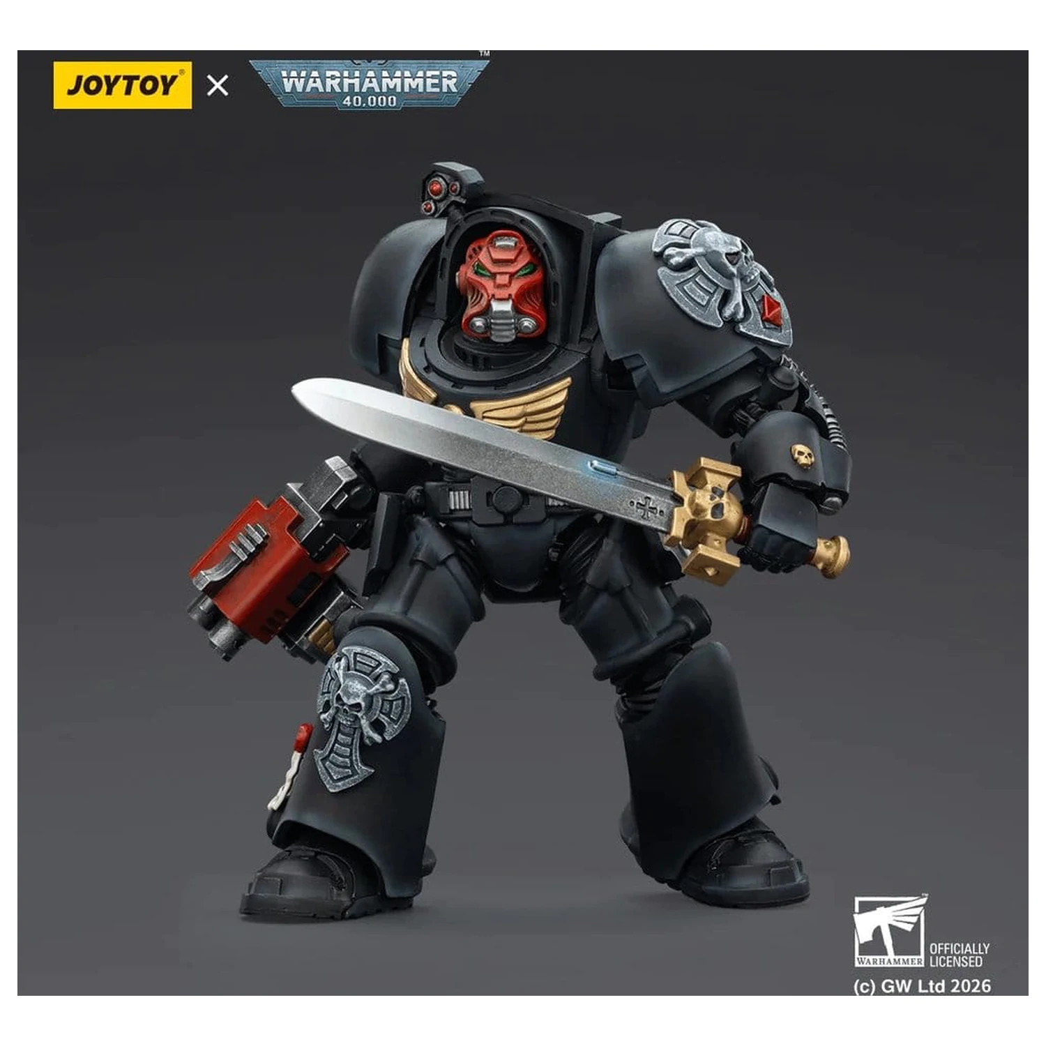 Warhammer 40,000 Akční figurka Black Templars Terminator 1 s Power Sword a Storm Bolter 14 cm fotografii produktu
