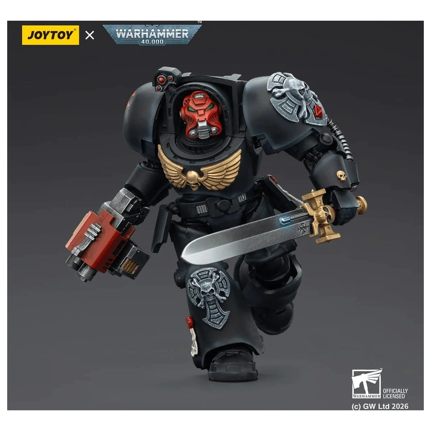 Warhammer 40,000 Akční figurka Black Templars Terminator 1 s Power Sword a Storm Bolter 14 cm fotografii produktu