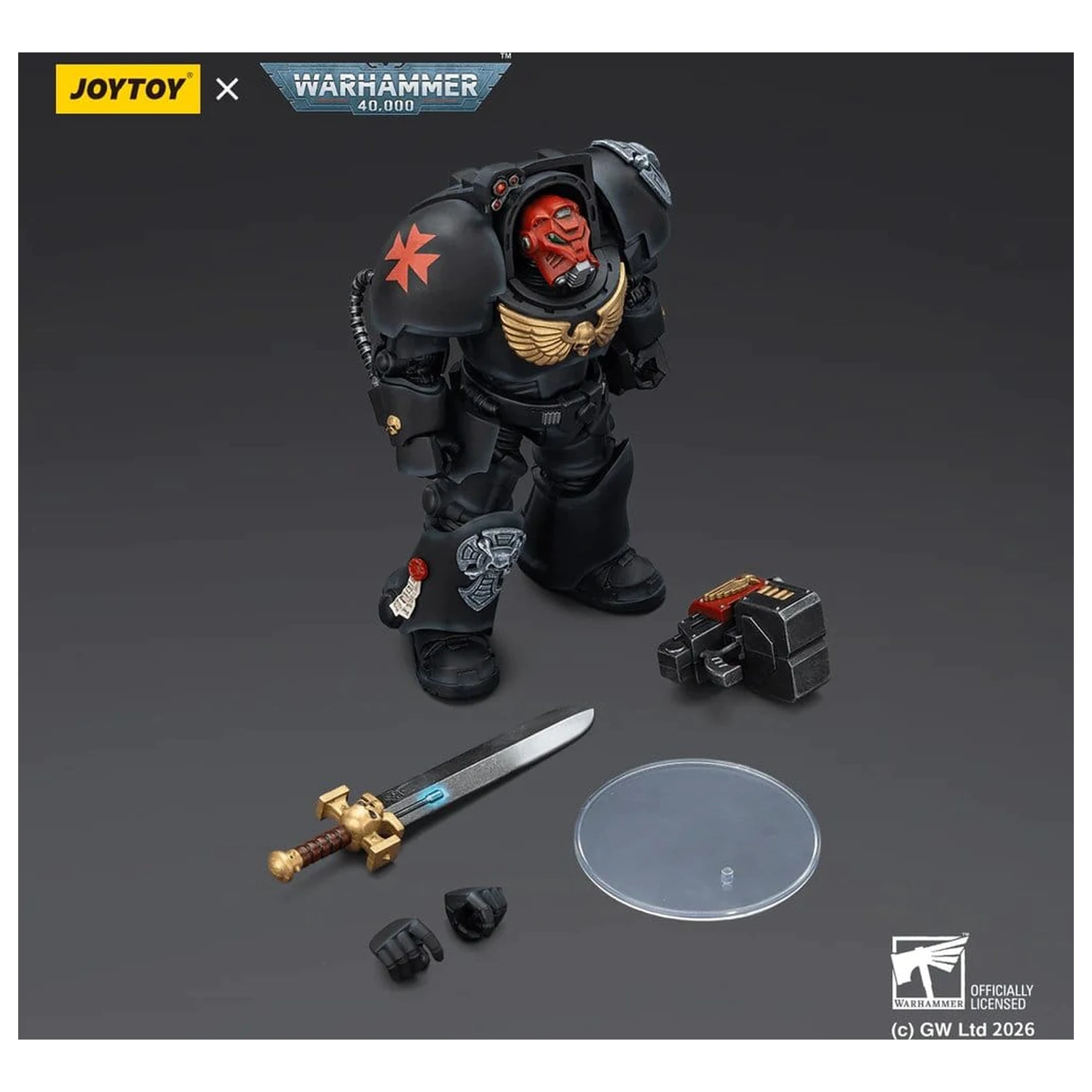 Warhammer 40,000 Akční figurka Black Templars Terminator 1 s Power Sword a Storm Bolter 14 cm fotografii produktu