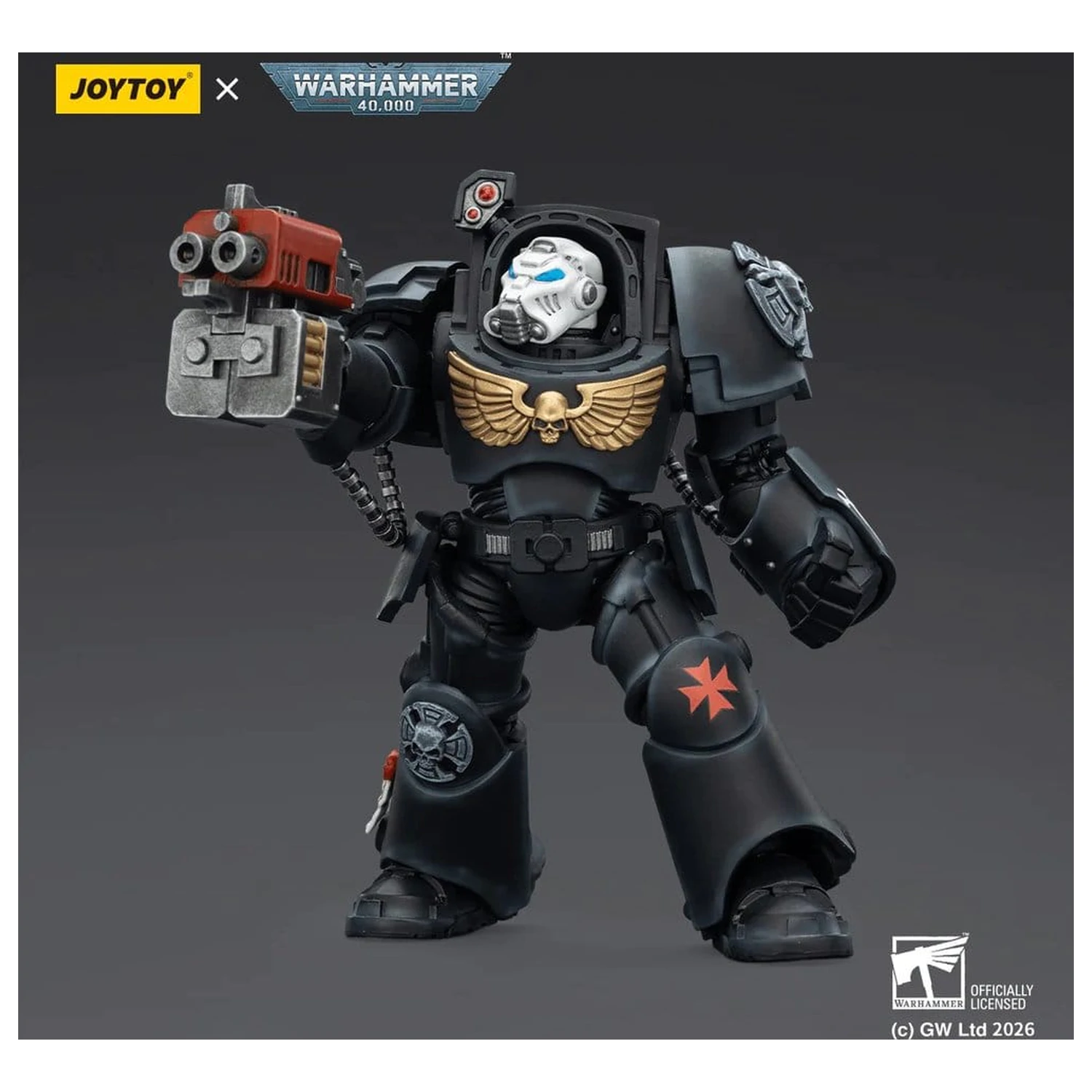 Warhammer 40,000 Akční figurka Black Templars Terminator 2 s Power Fist a Storm Bolter 14 cm fotografii produktu