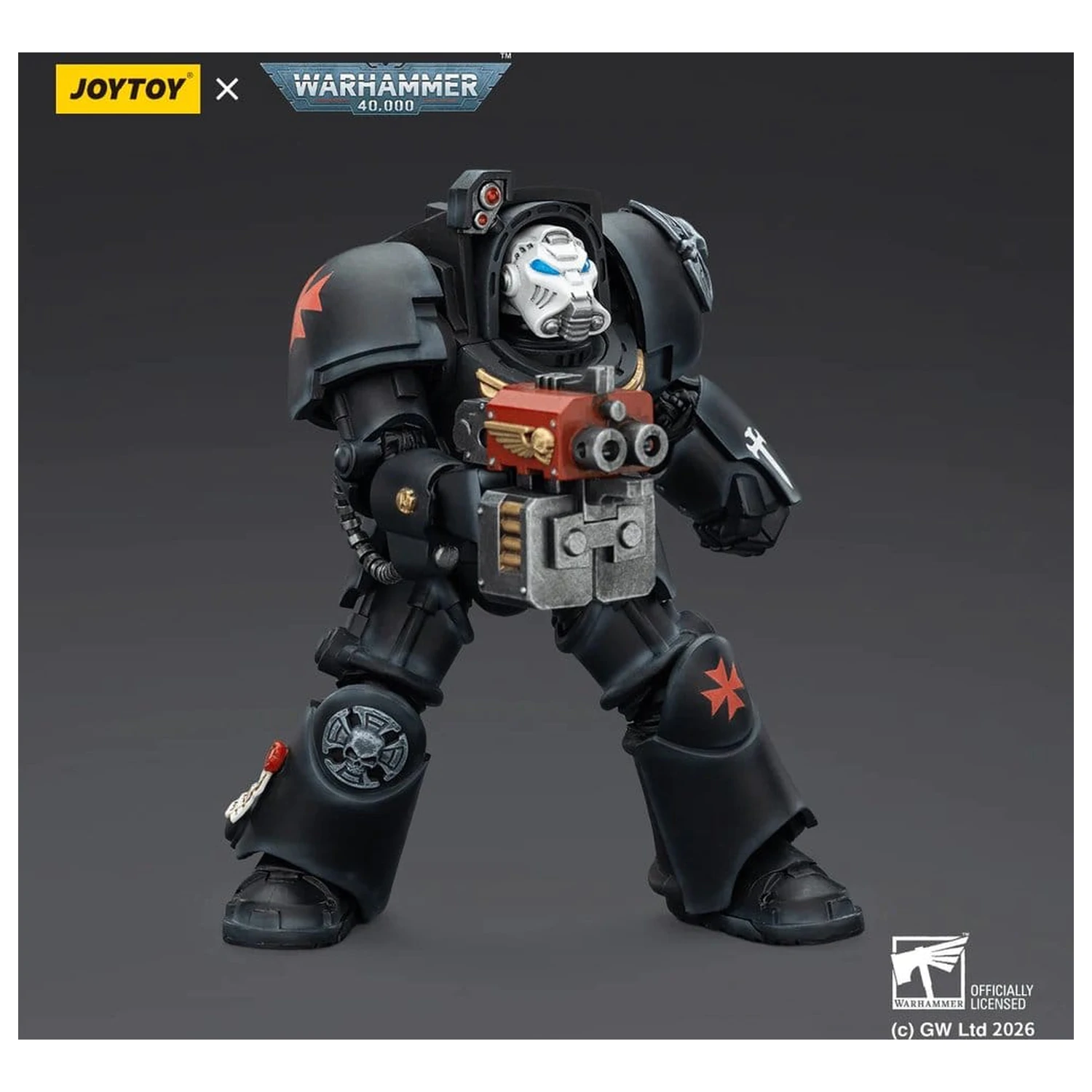 Warhammer 40,000 Akční figurka Black Templars Terminator 2 s Power Fist a Storm Bolter 14 cm fotografii produktu