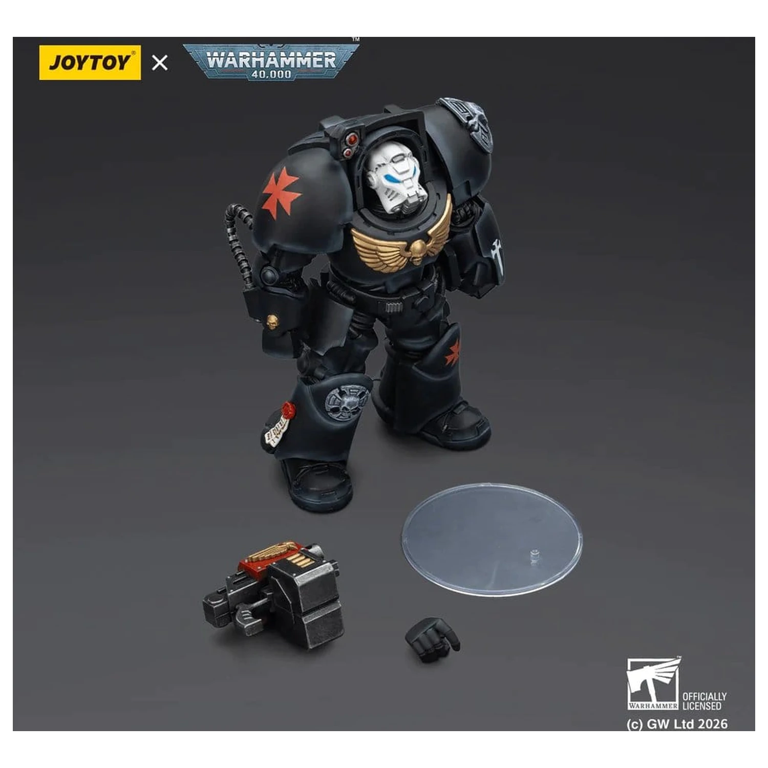 Warhammer 40,000 Akční figurka Black Templars Terminator 2 s Power Fist a Storm Bolter 14 cm fotografii produktu