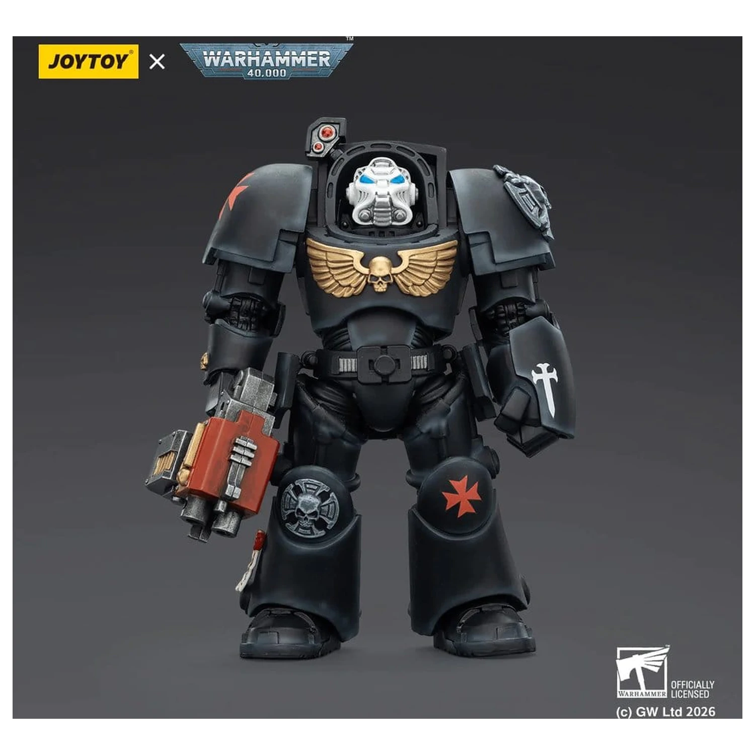 Warhammer 40,000 Akční figurka Black Templars Terminator 2 s Power Fist a Storm Bolter 14 cm fotografii produktu