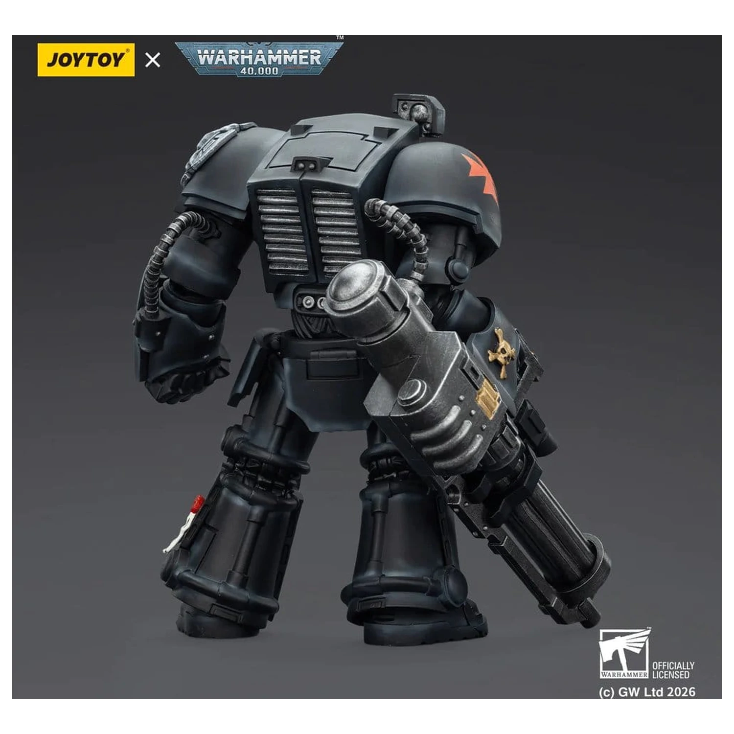 Warhammer 40,000 akční figurka Black Templars Terminator 3 s Power Fist a Assault Cannon 14 cm fotografii produktu