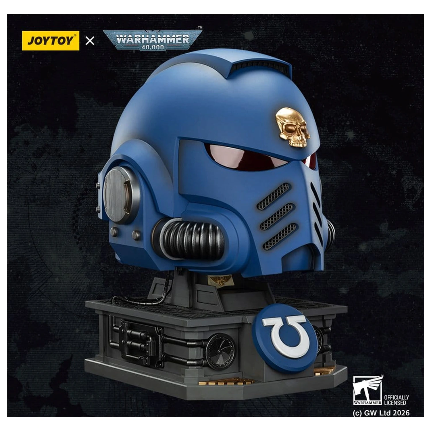 Warhammer 40,000 Captain MkX Helma a stojan Ultramarines 44 cm fotografii produktu