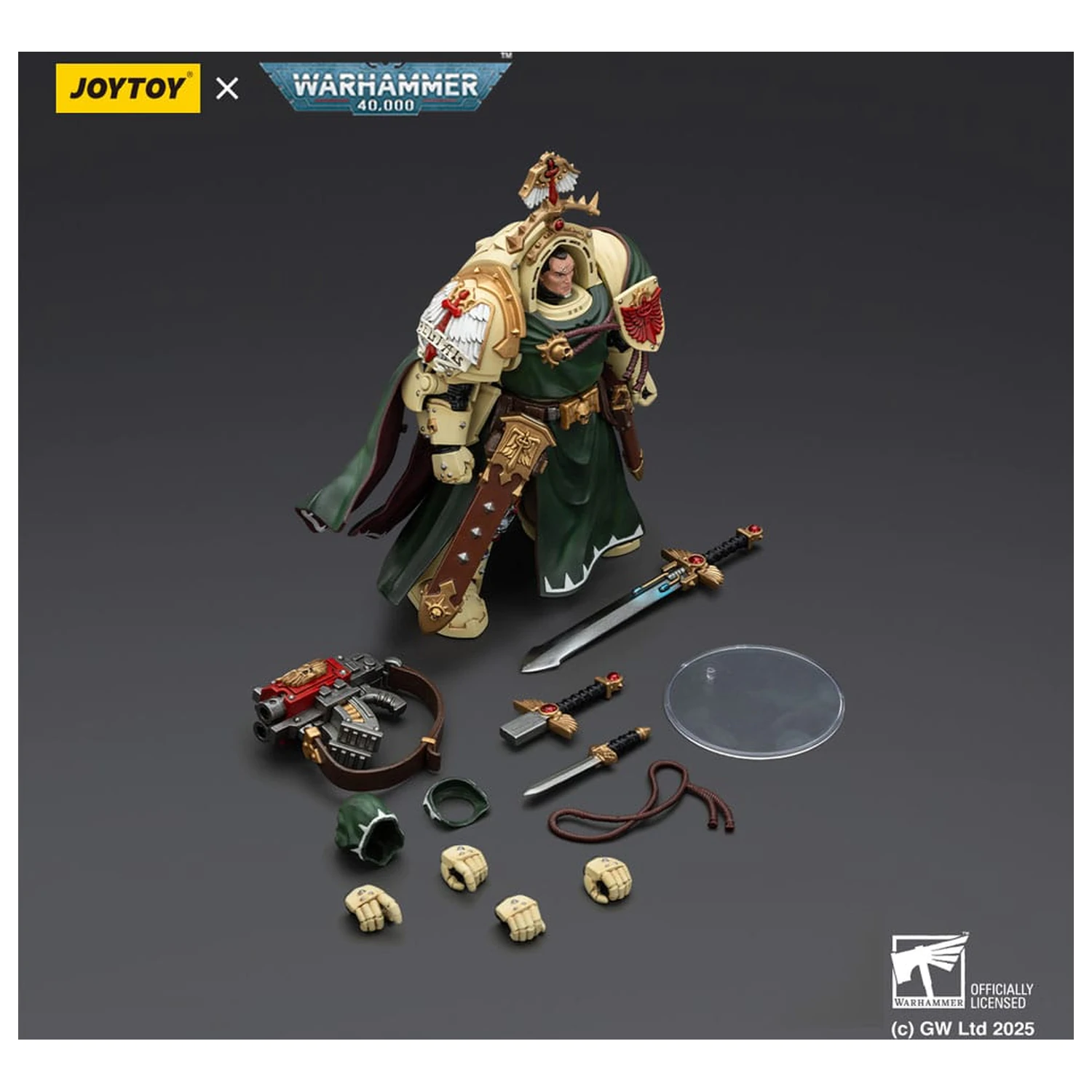 Warhammer 40,000: Dark Angels Akční figurka Belial Grand Master of The Deathwing With the Sword of Silence and Storm Bolter 14 cm fotografii produktu