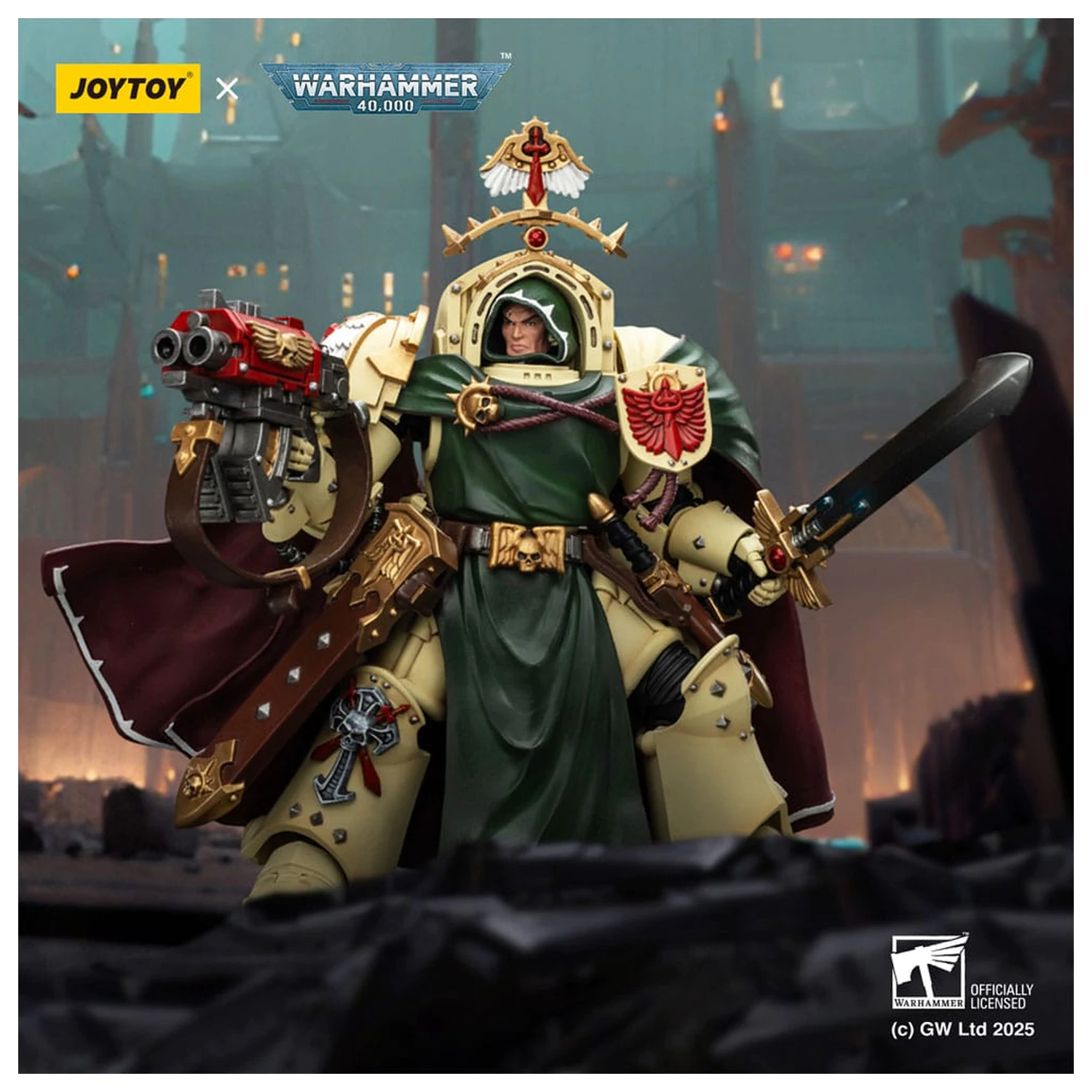 Warhammer 40,000: Dark Angels Akční figurka Belial Grand Master of The Deathwing With the Sword of Silence and Storm Bolter 14 cm fotografii produktu