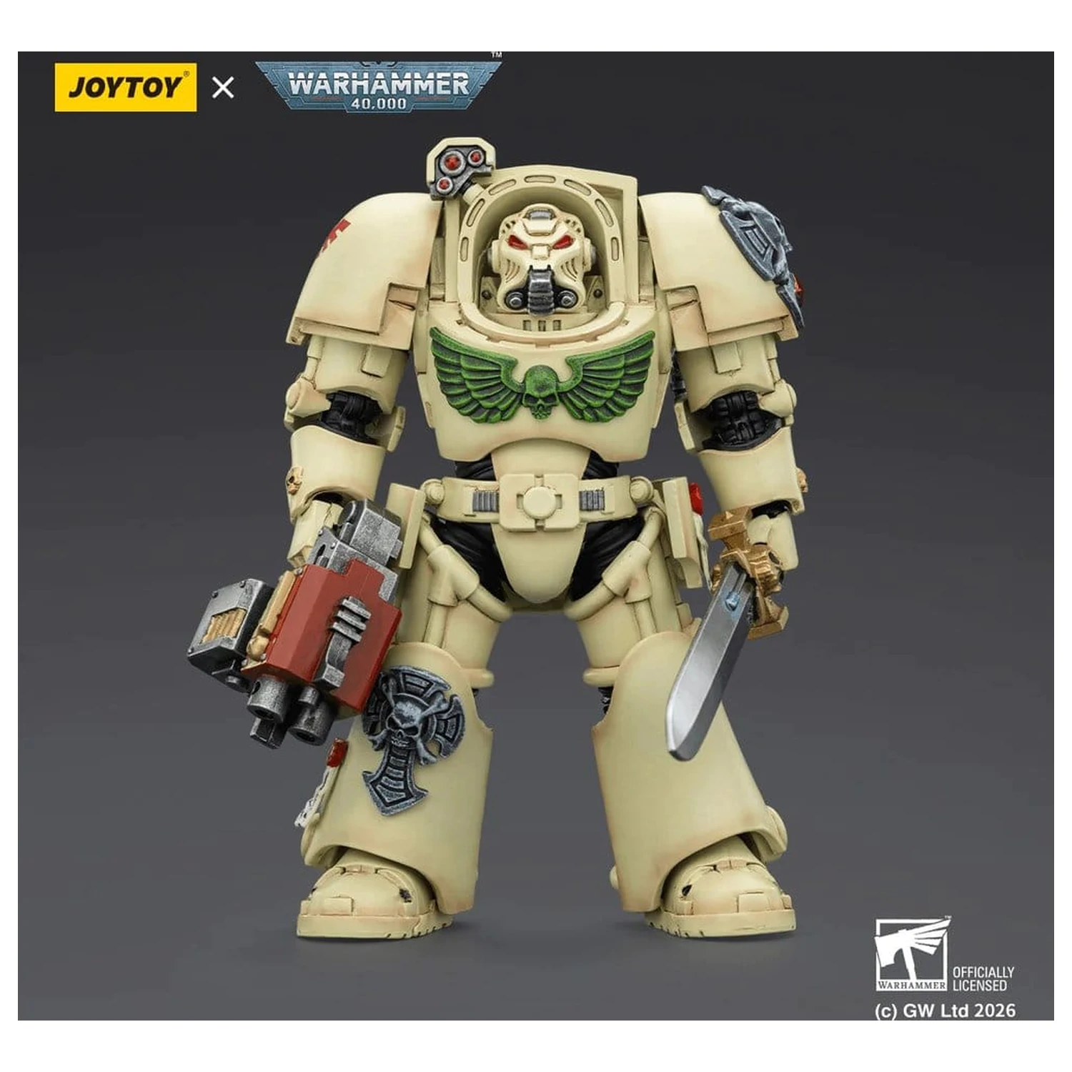 Warhammer 40,000 Akční figurka Dark Angels Deathwing Terminator 1 s Power Sword a Storm Bolter 14 cm fotografii produktu