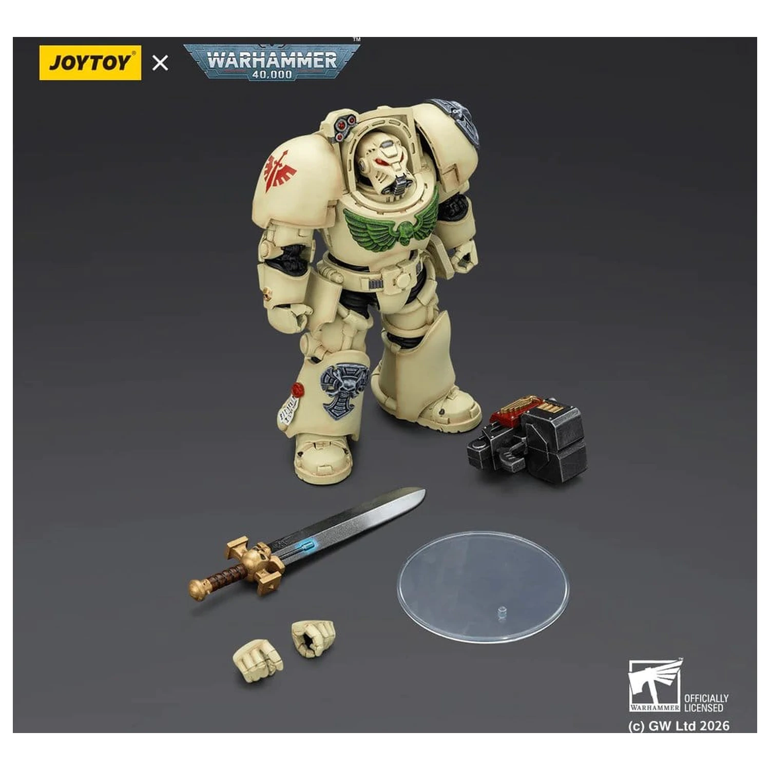 Warhammer 40,000 Akční figurka Dark Angels Deathwing Terminator 1 s Power Sword a Storm Bolter 14 cm fotografii produktu