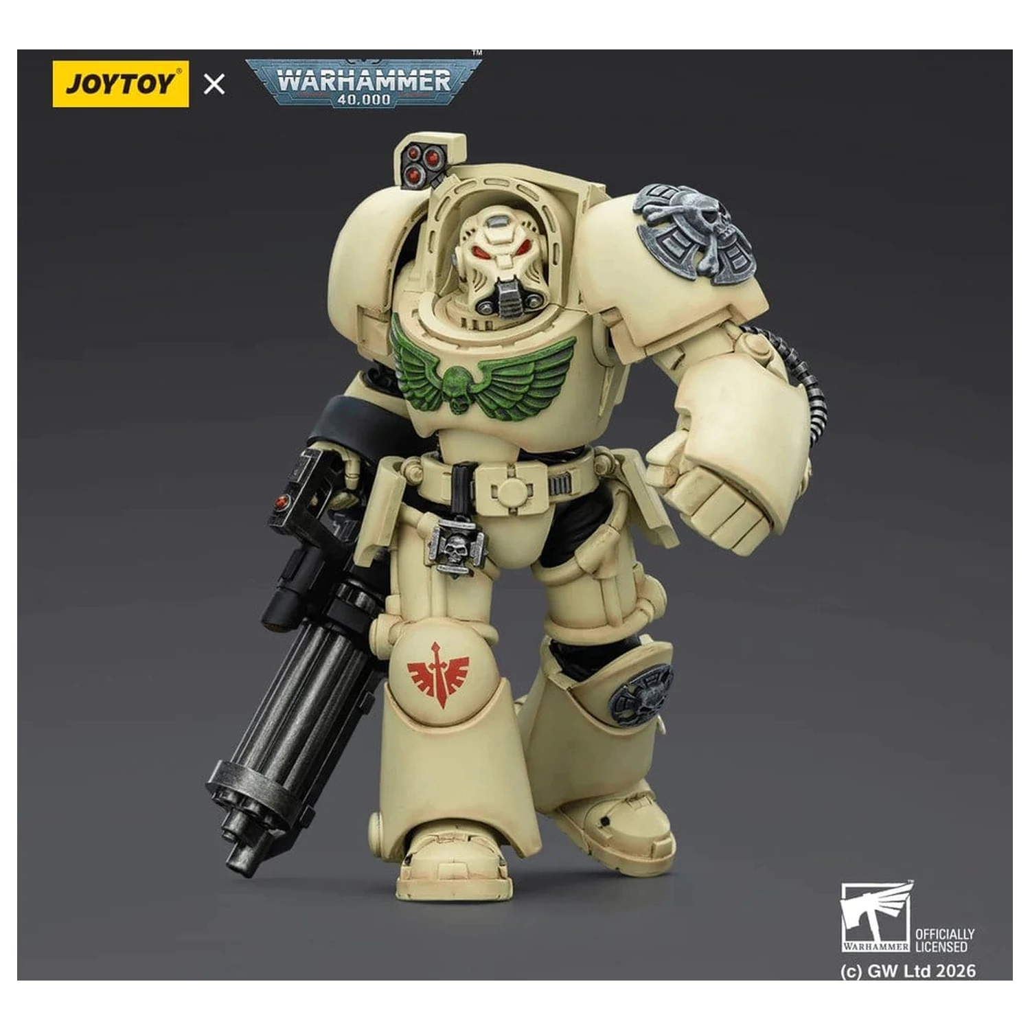 Warhammer 40,000 Akční figurka Dark Angels Deathwing Terminator 3 s Power Fist a Assault Cannon 14 cm fotografii produktu