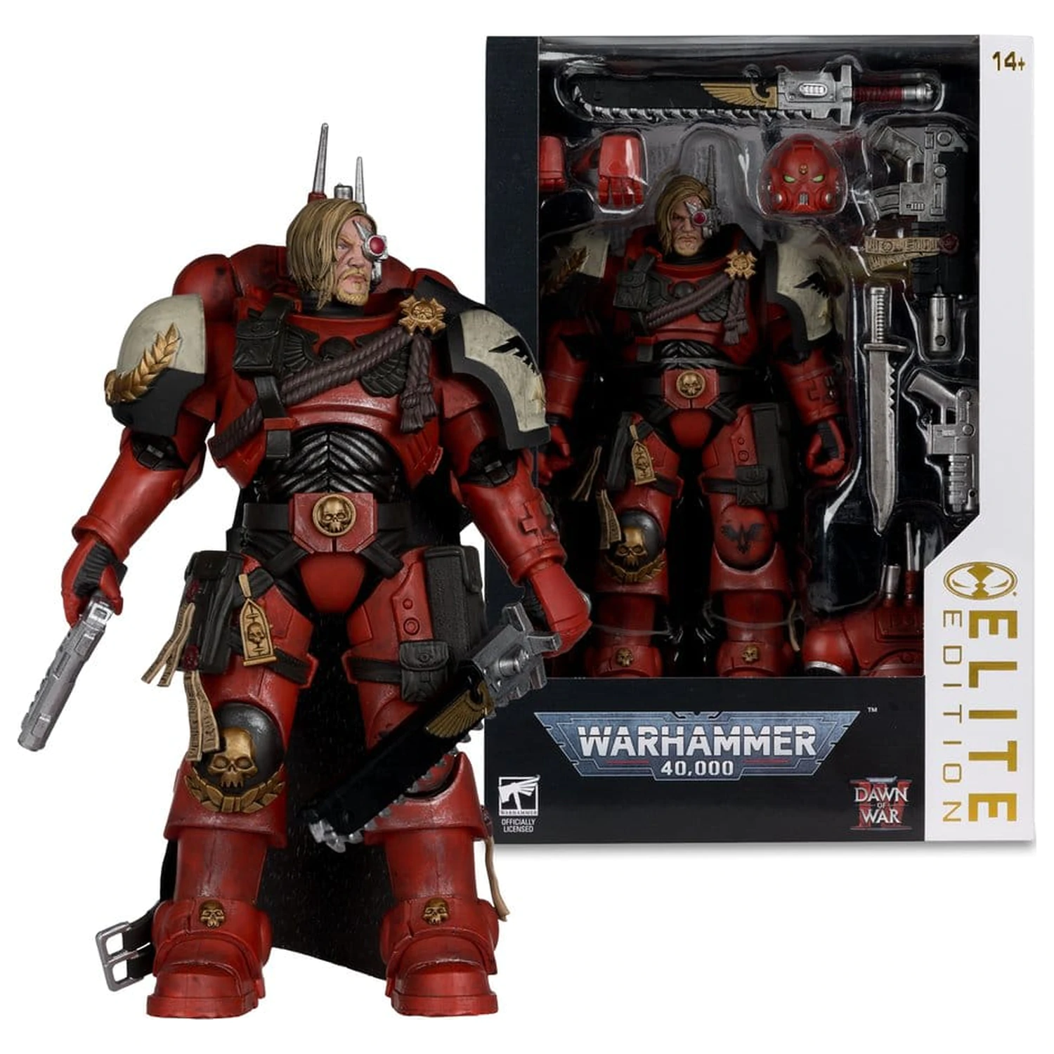 Warhammer 40,000 Dawn of War McFarlane Elite Edition akční figurka Captain Cyrus (Dawn of War 4) 20 cm fotografii produktu