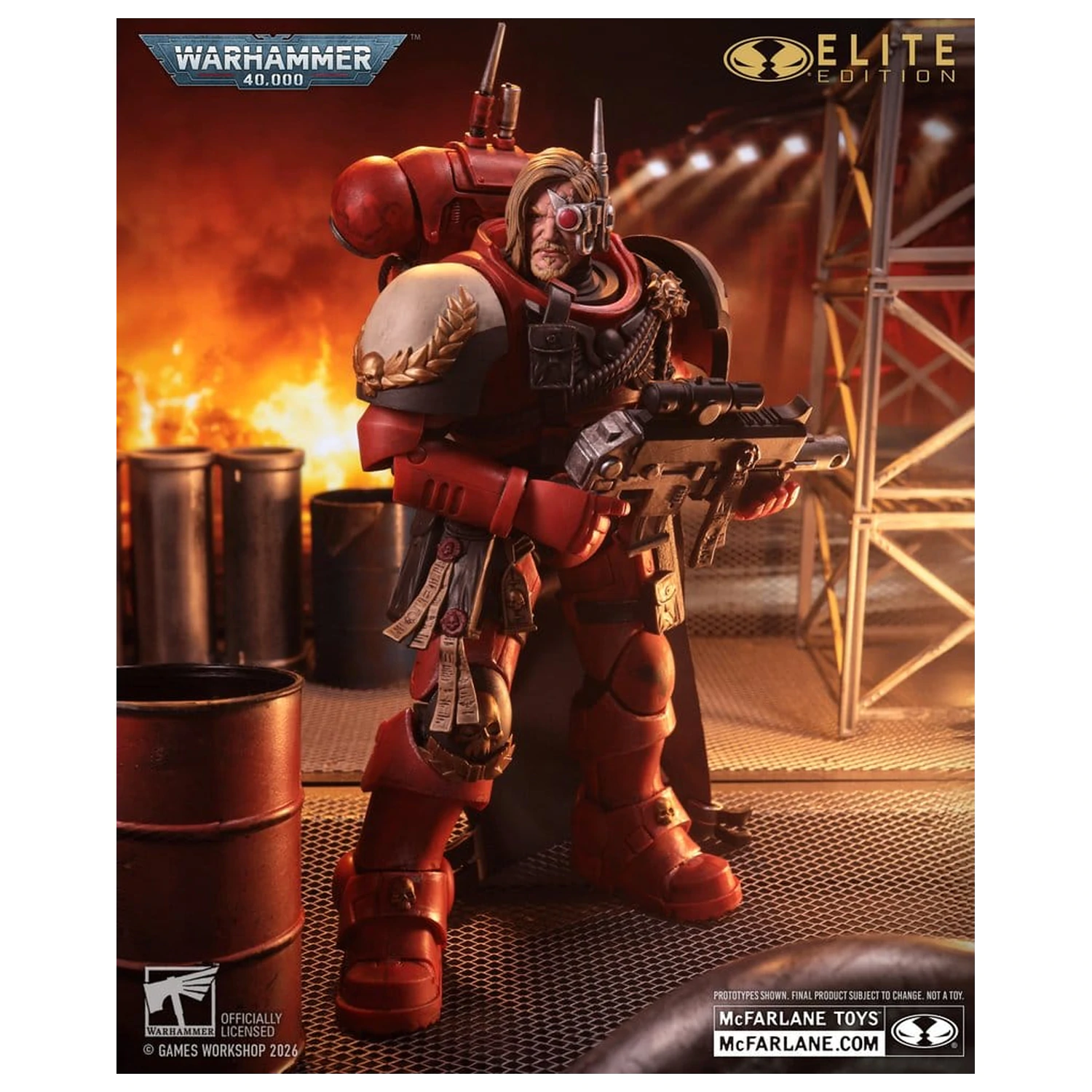 Warhammer 40,000 Dawn of War McFarlane Elite Edition akční figurka Captain Cyrus (Dawn of War 4) 20 cm fotografii produktu