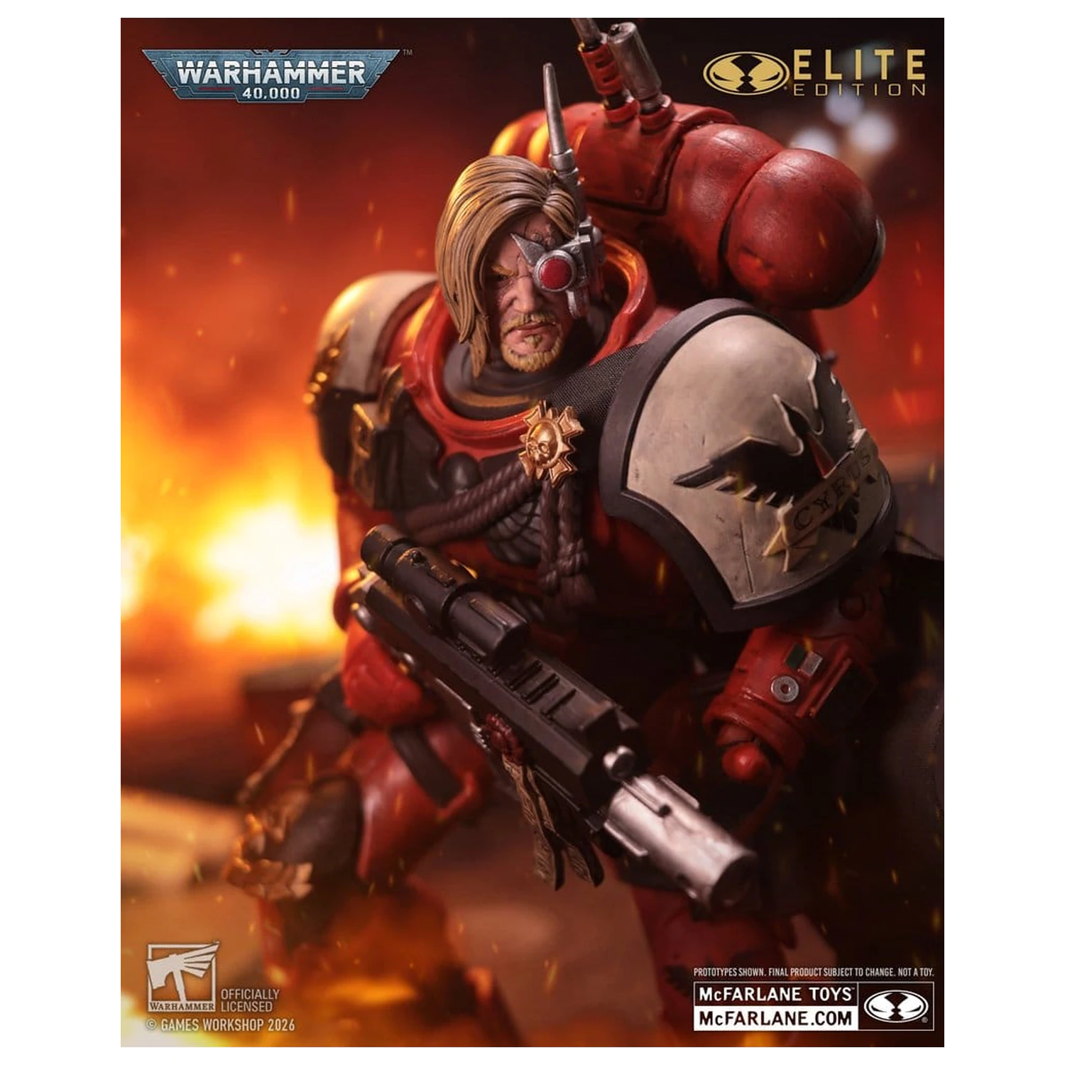 Warhammer 40,000 Dawn of War McFarlane Elite Edition akční figurka Captain Cyrus (Dawn of War 4) 20 cm fotografii produktu