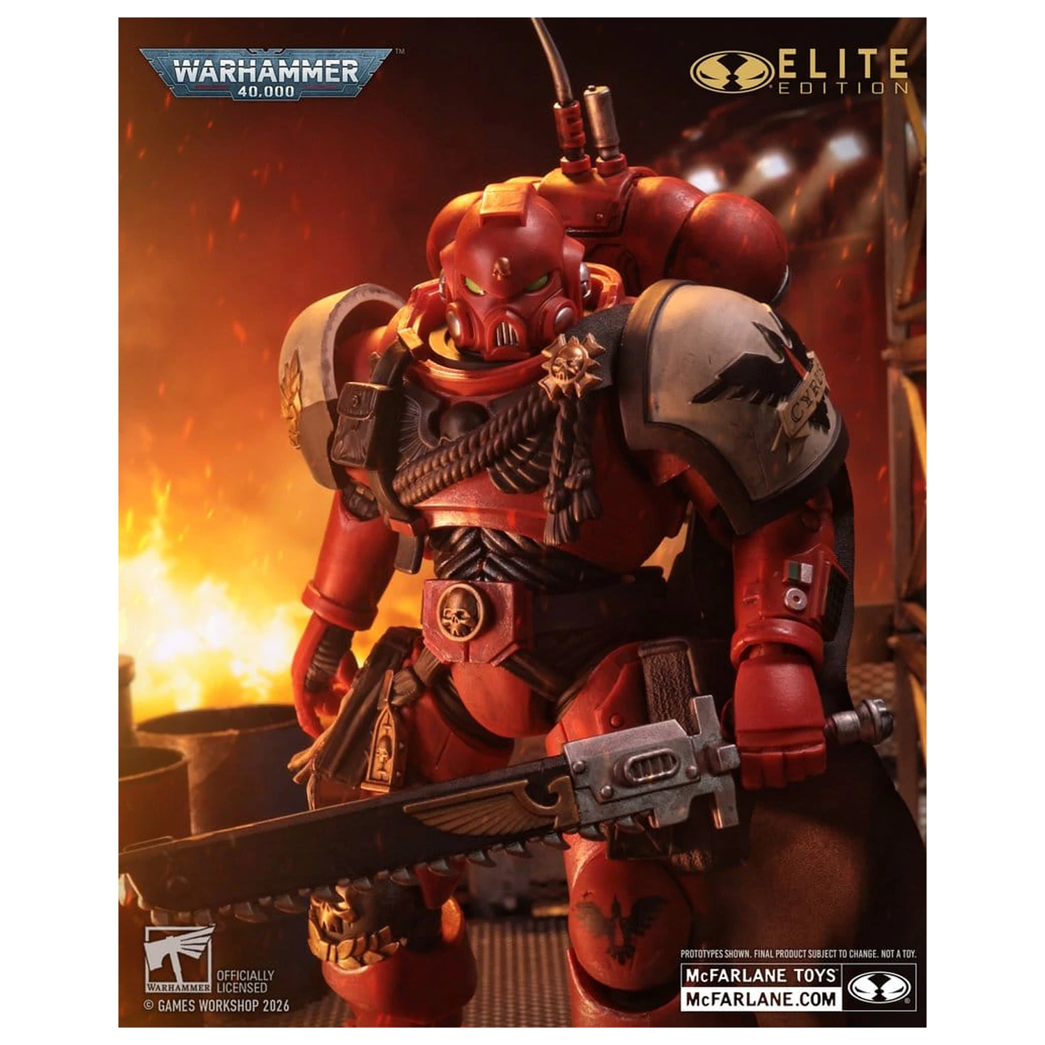 Warhammer 40,000 Dawn of War McFarlane Elite Edition akční figurka Captain Cyrus (Dawn of War 4) 20 cm fotografii produktu