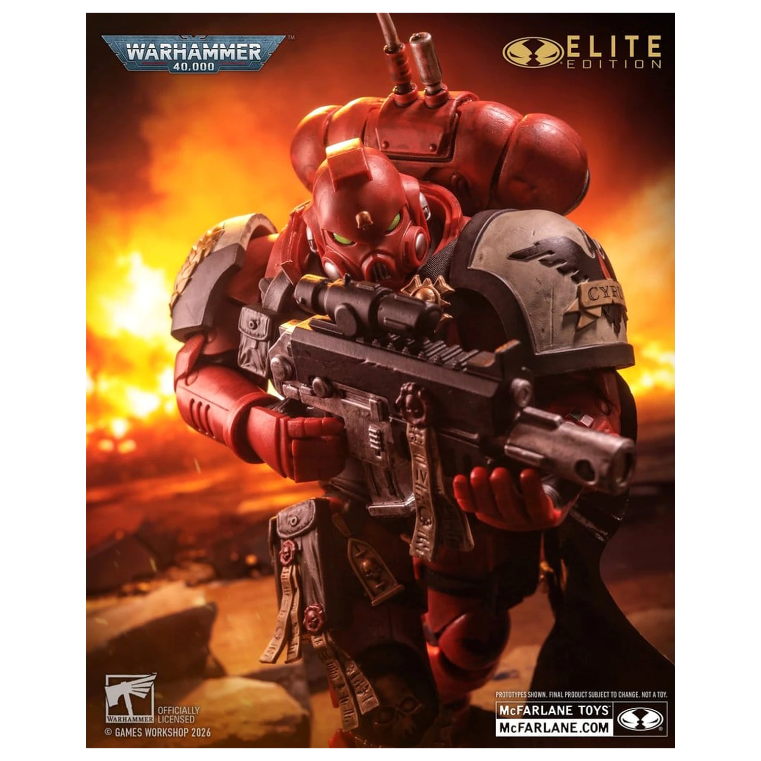 Warhammer 40,000 Dawn of War McFarlane Elite Edition akční figurka Captain Cyrus (Dawn of War 4) 20 cm fotografii produktu