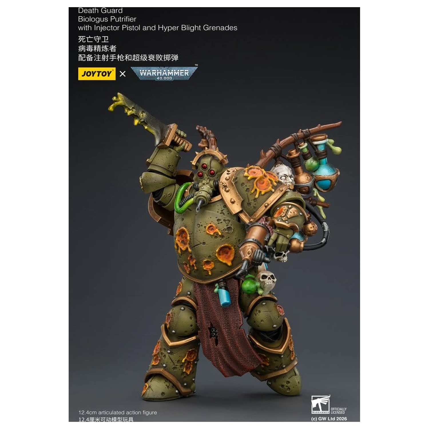Warhammer 40,000 Akční figurka Death Guard Biologus Putrifier 12 cm fotografii produktu