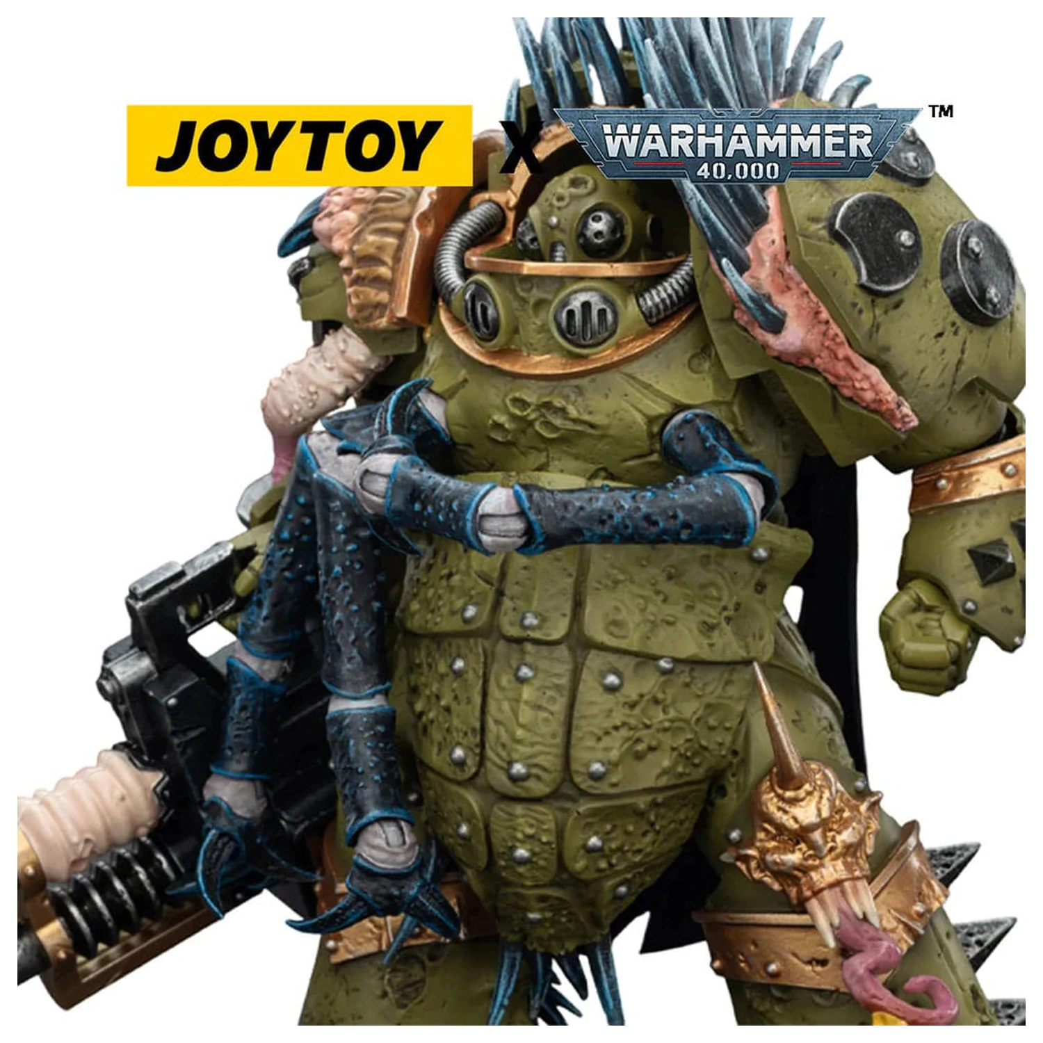 Warhammer 40,000 Akční figurka Death Guard Blightlord Terminator 1 s Reaper Autocannon a Bubotic Blades 14 cm fotografii produktu