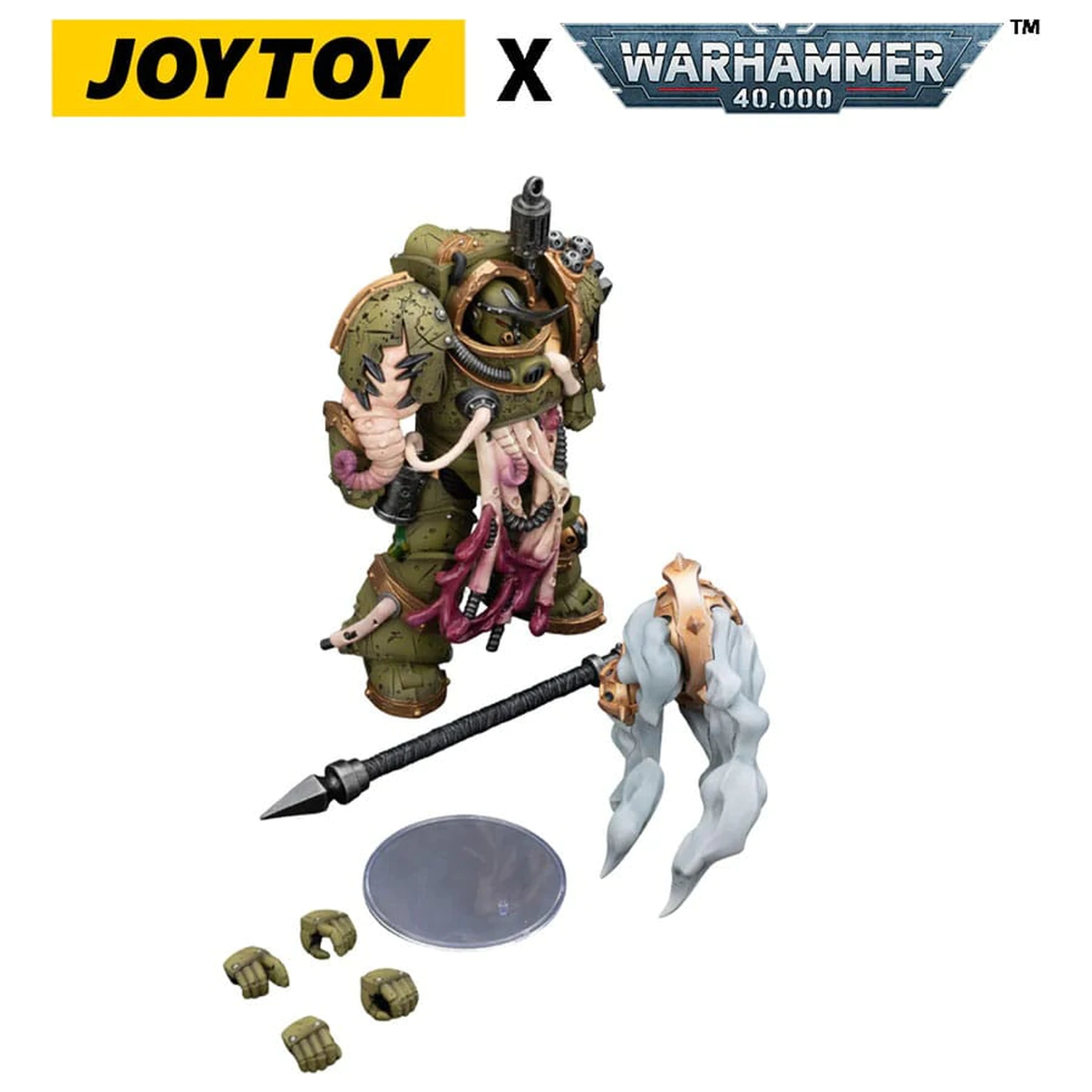 Warhammer 40,000 Akční figurka Death Guard Blightlord Terminator 2 with Flail of Corruption 14 cm fotografii produktu