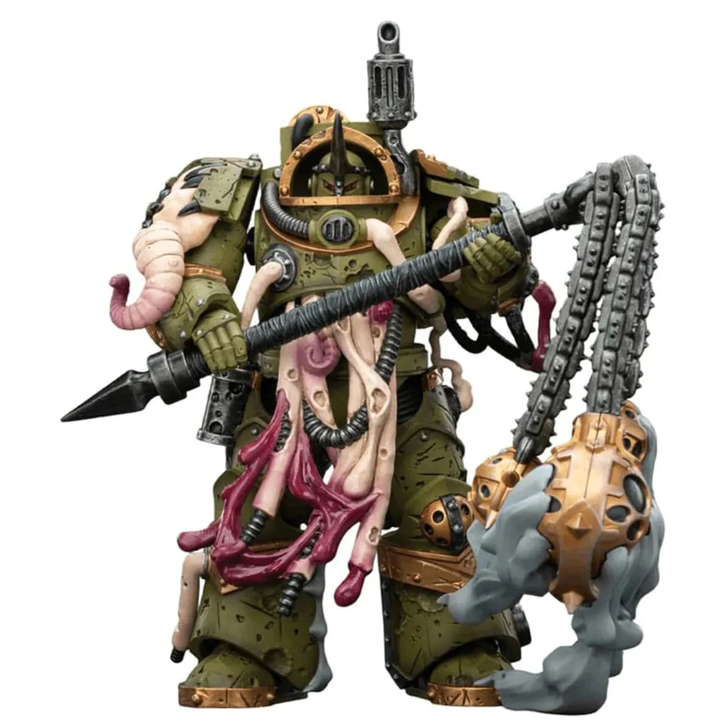 Warhammer 40,000 Akční figurka Death Guard Blightlord Terminator 2 with Flail of Corruption 14 cm fotografii produktu